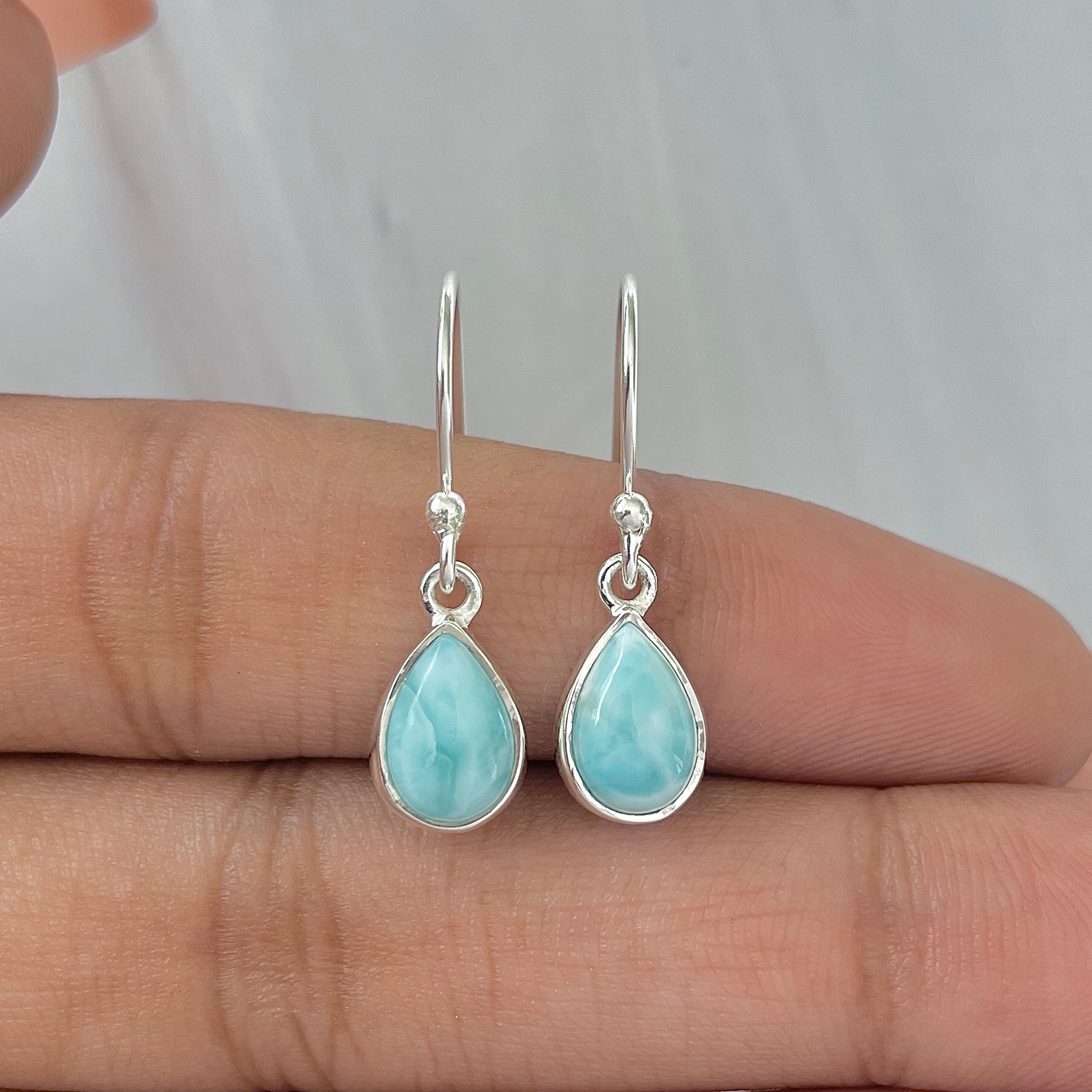 Larimar Earring-(LAR-E-914.)