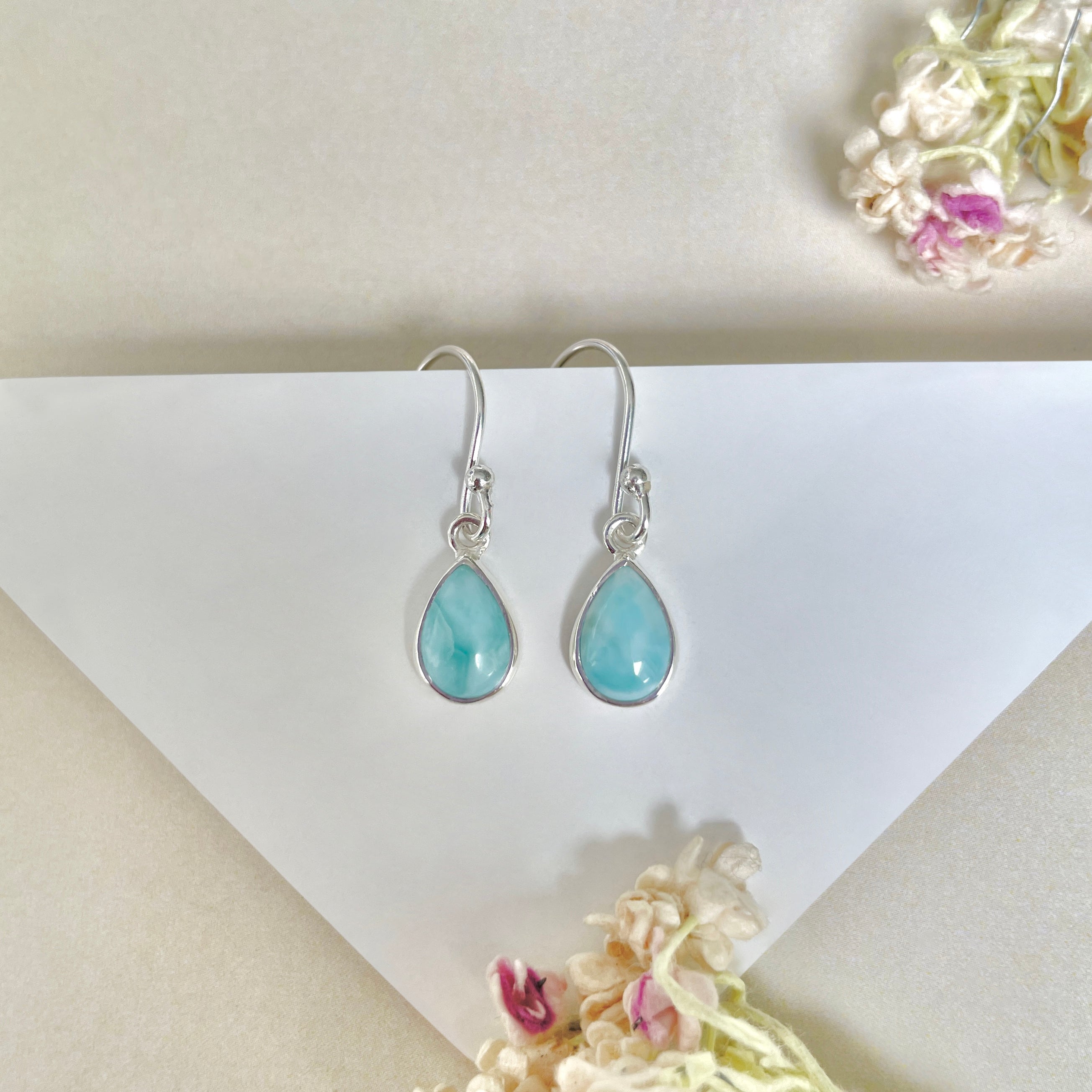 Larimar Earring-(LAR-E-914.)