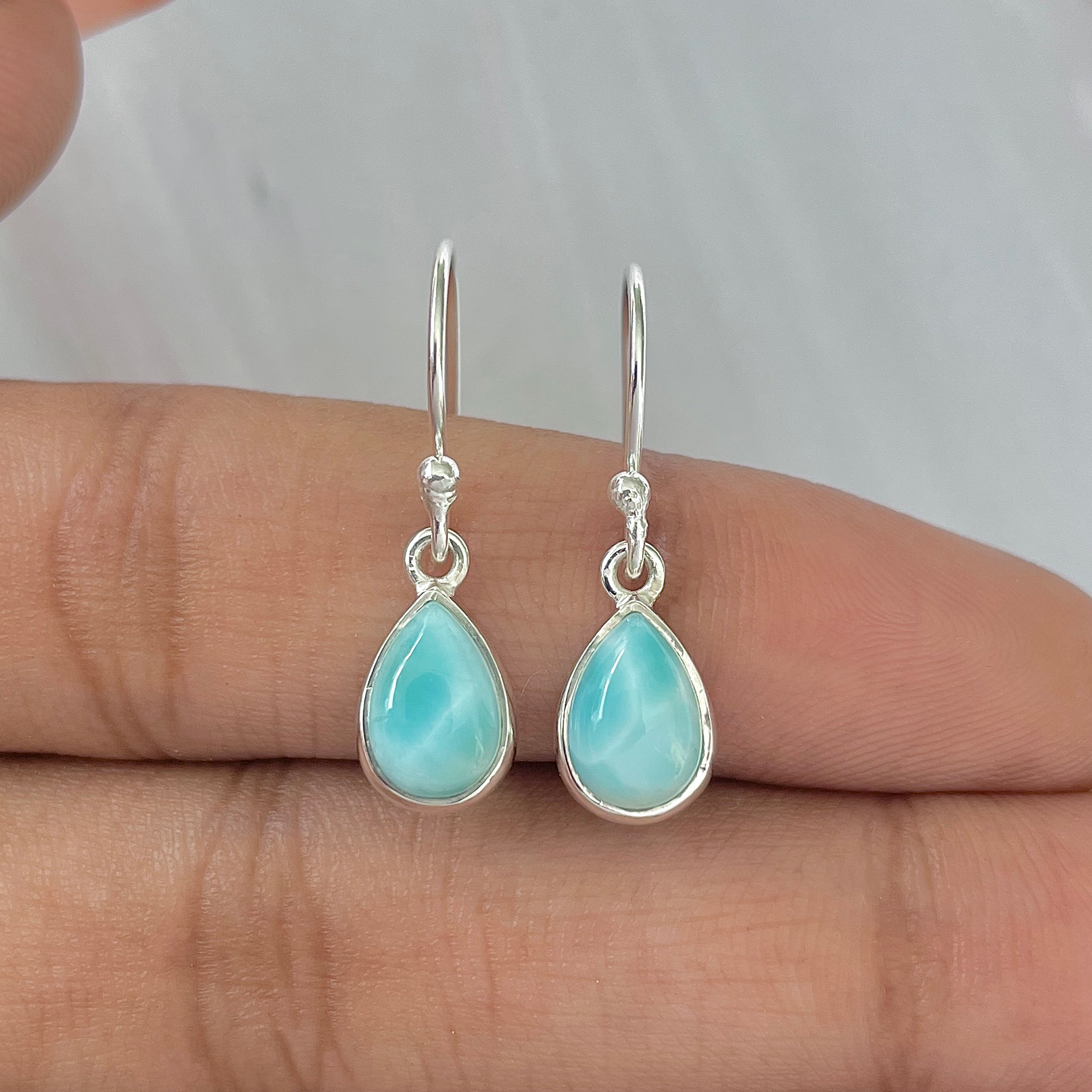 Larimar Earring-(LAR-E-915.)