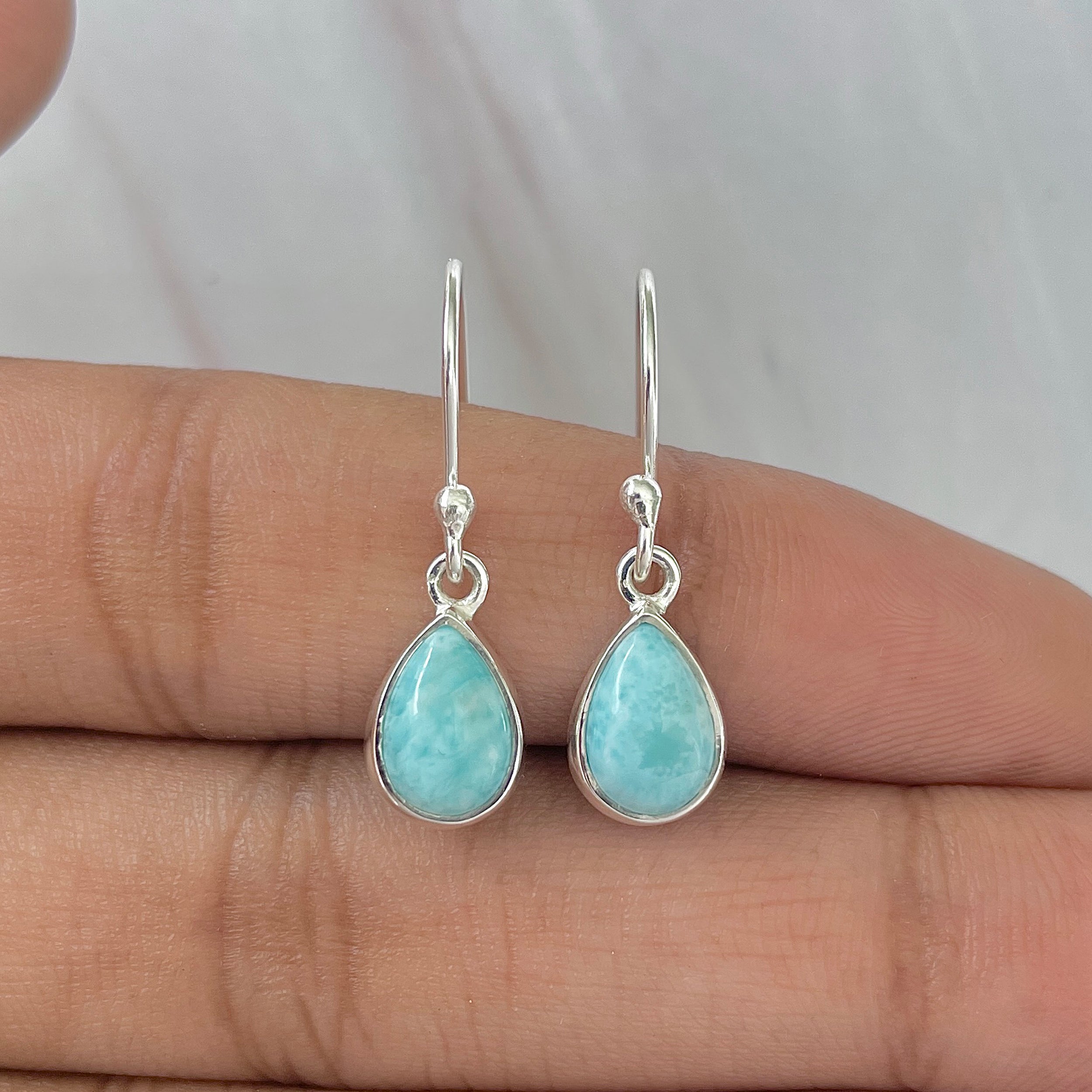 Larimar Earring-(LAR-E-917.)