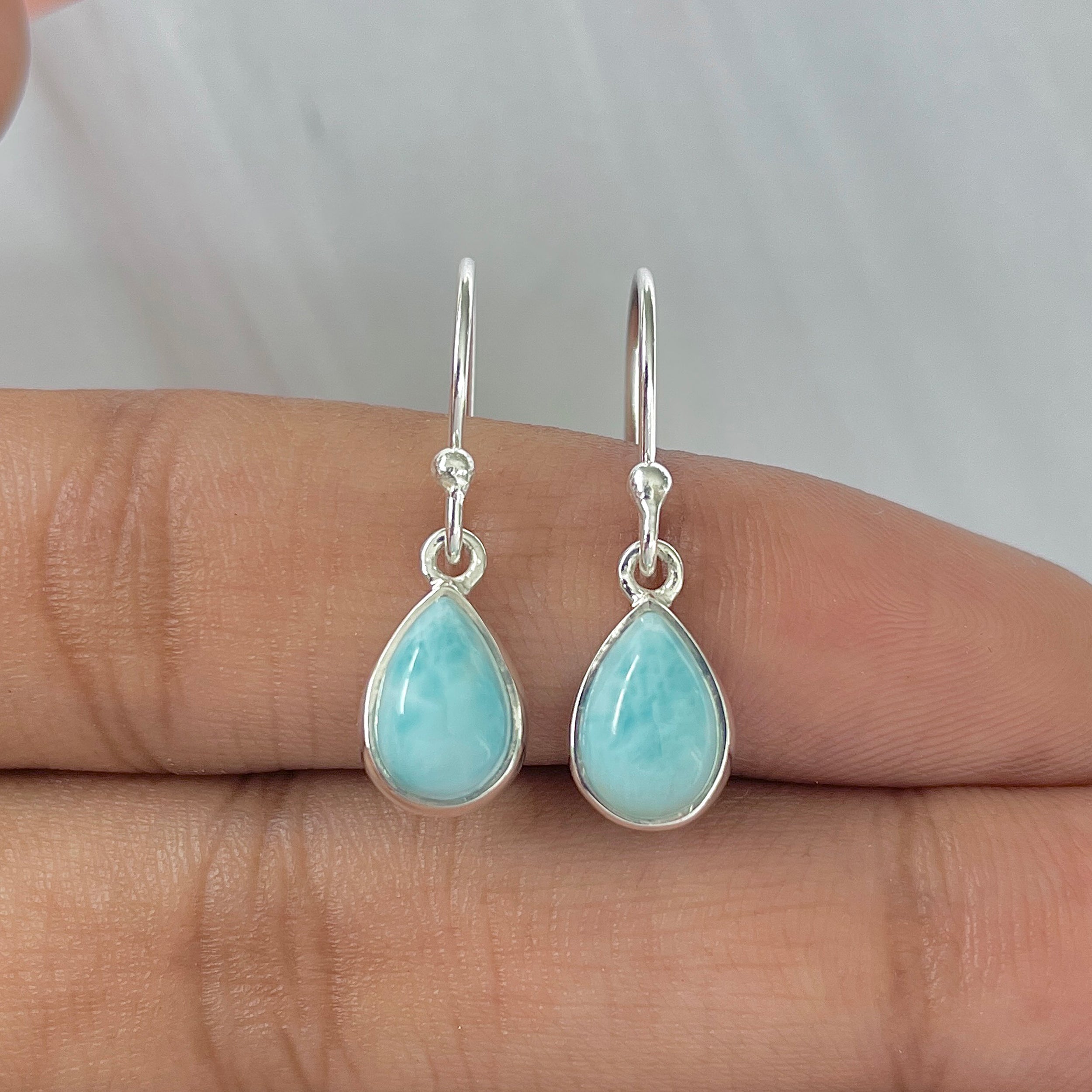 Larimar Earring-(LAR-E-918.)