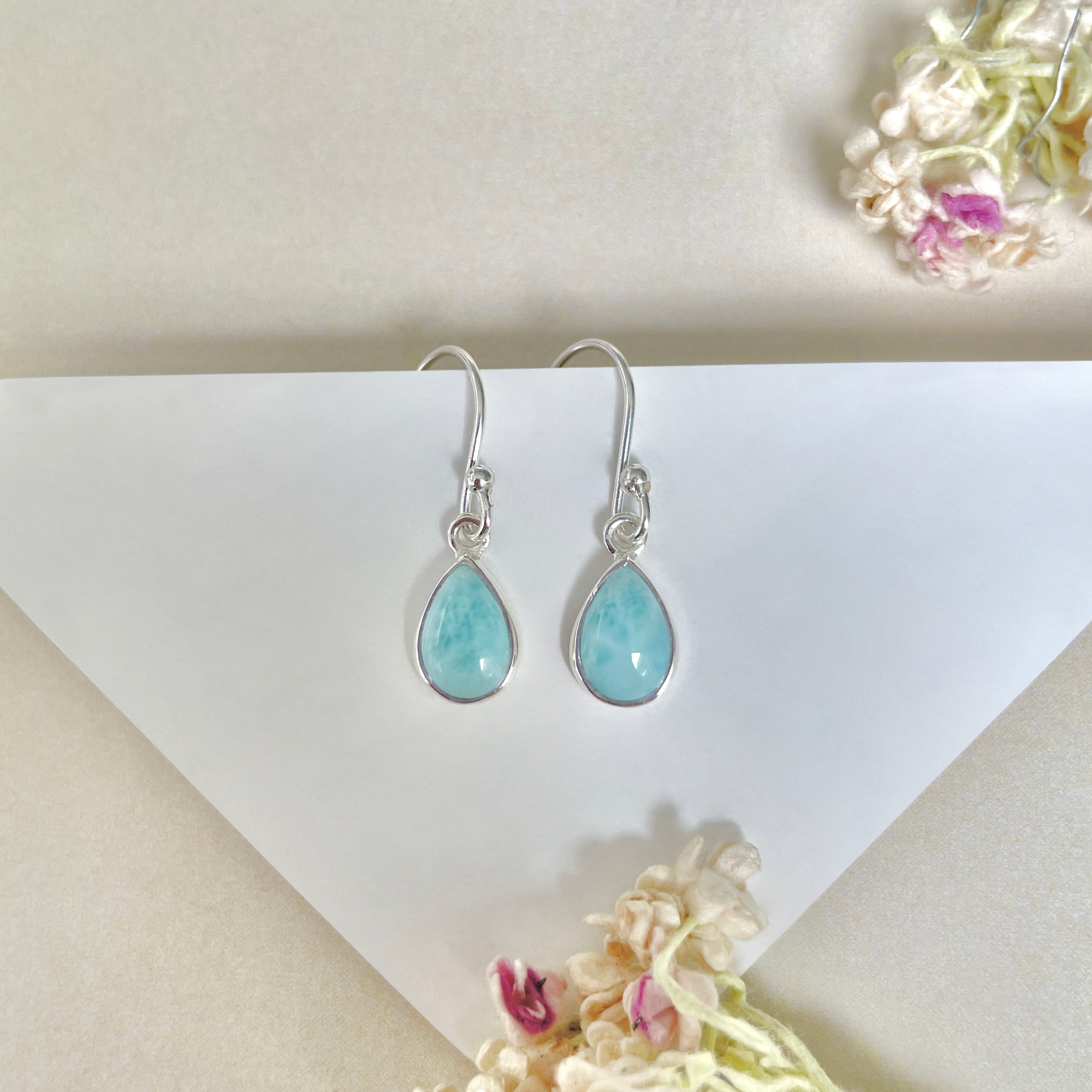 Larimar Earring-(LAR-E-918.)