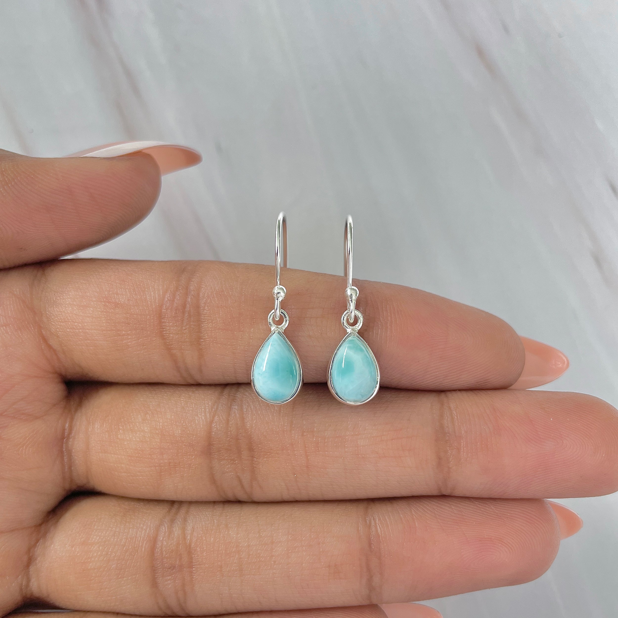 Larimar Earring-(LAR-E-919.)