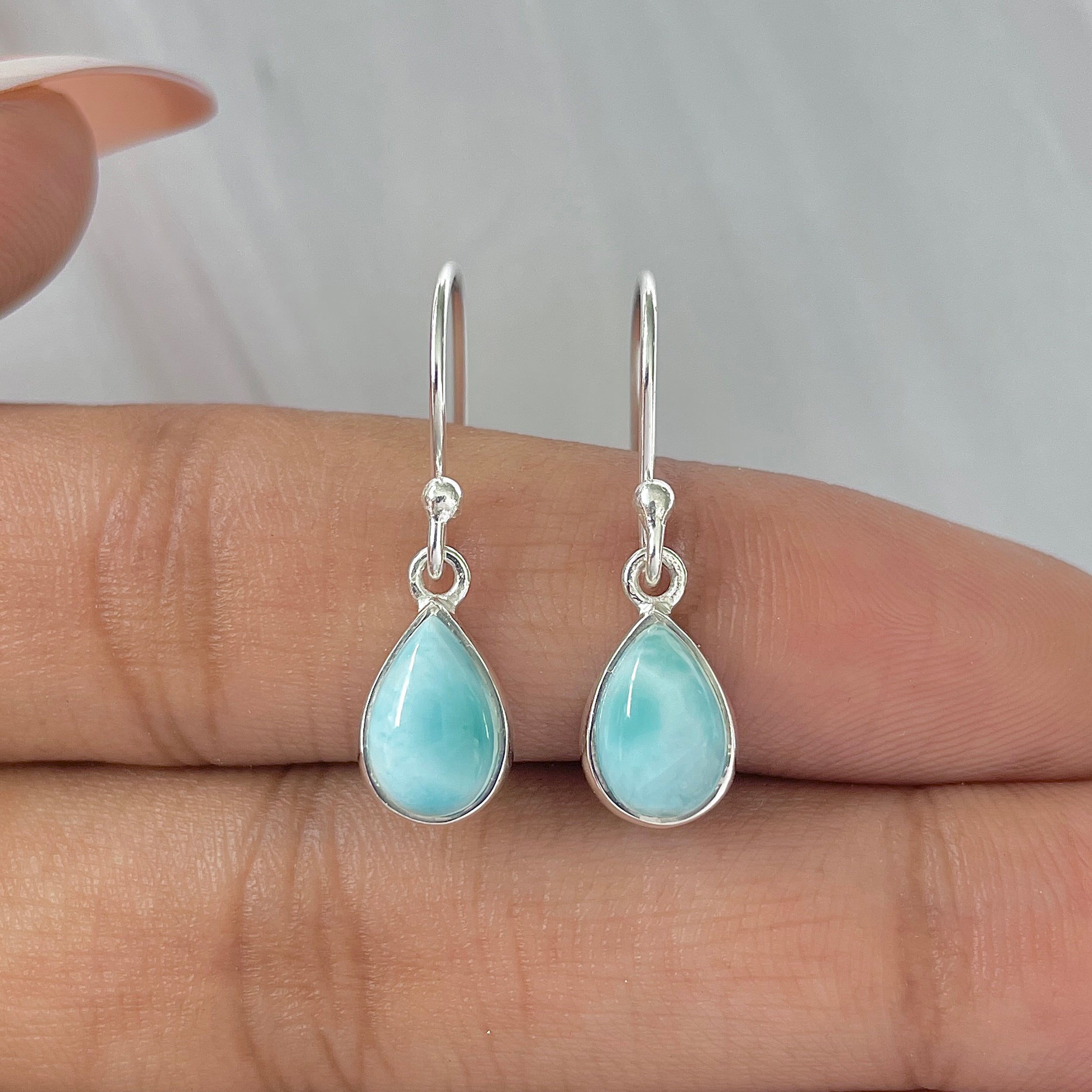 Larimar Earring-(LAR-E-919.)