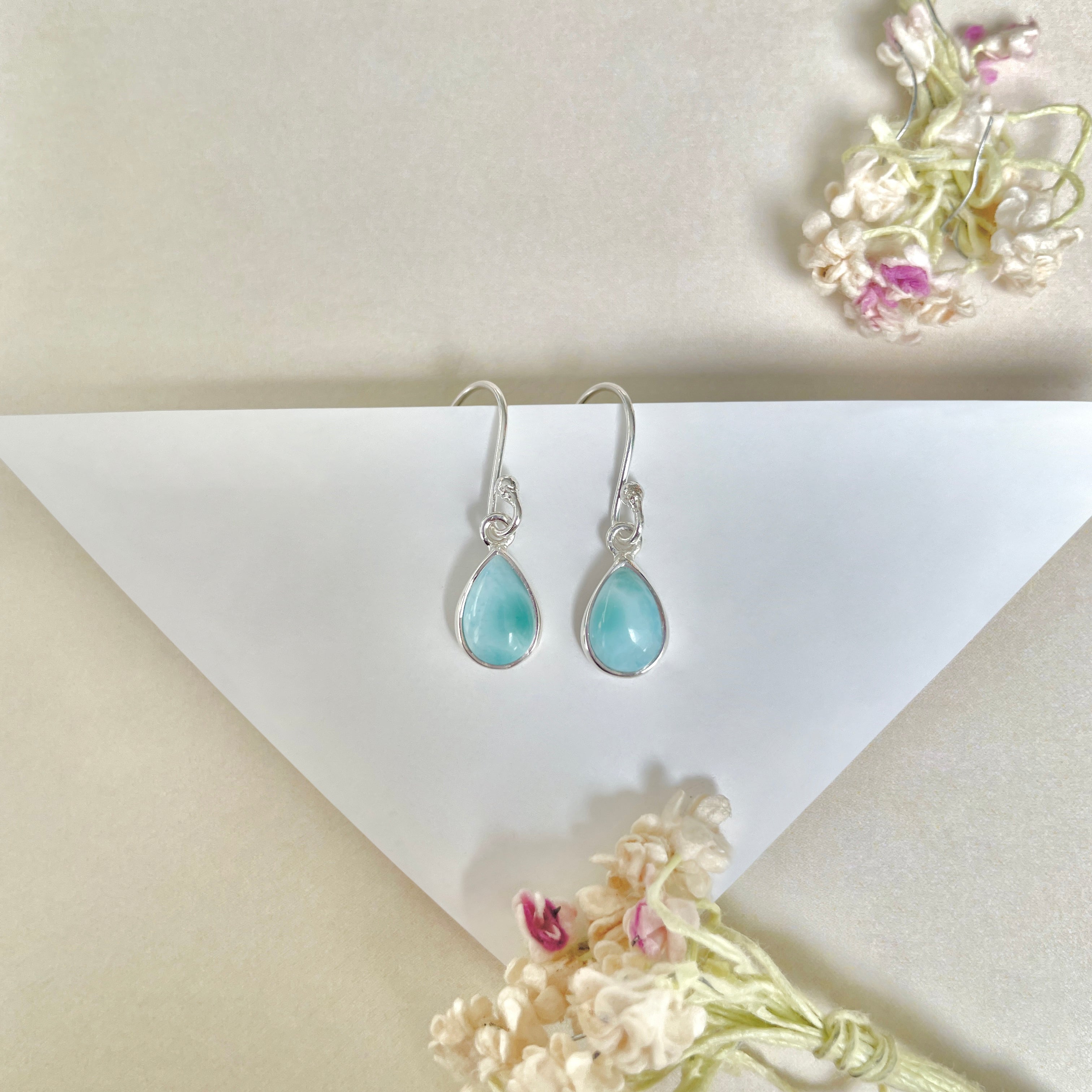 Larimar Earring-(LAR-E-919.)