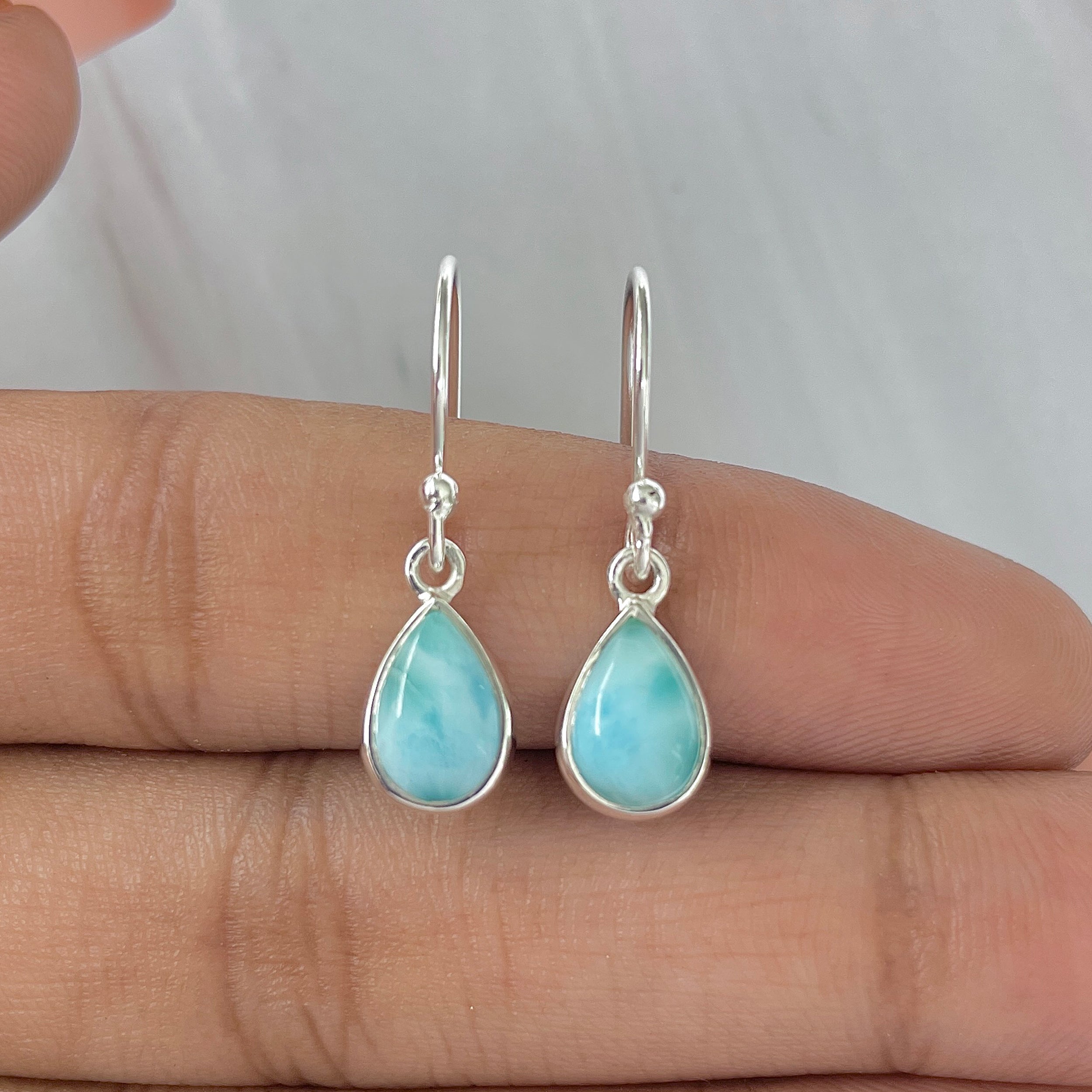 Larimar Earring-(LAR-E-920.)