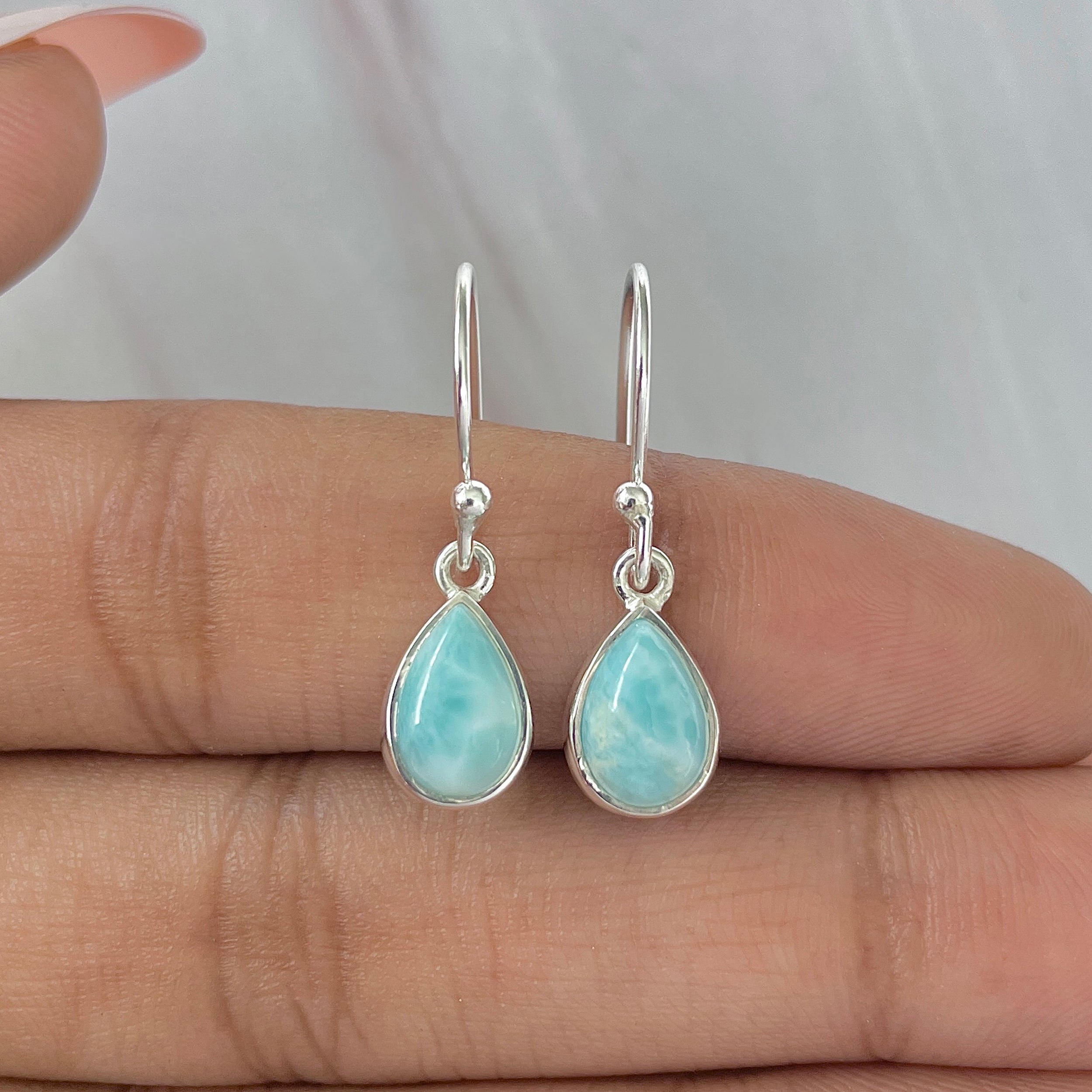 Larimar Earring-(LAR-E-921.)
