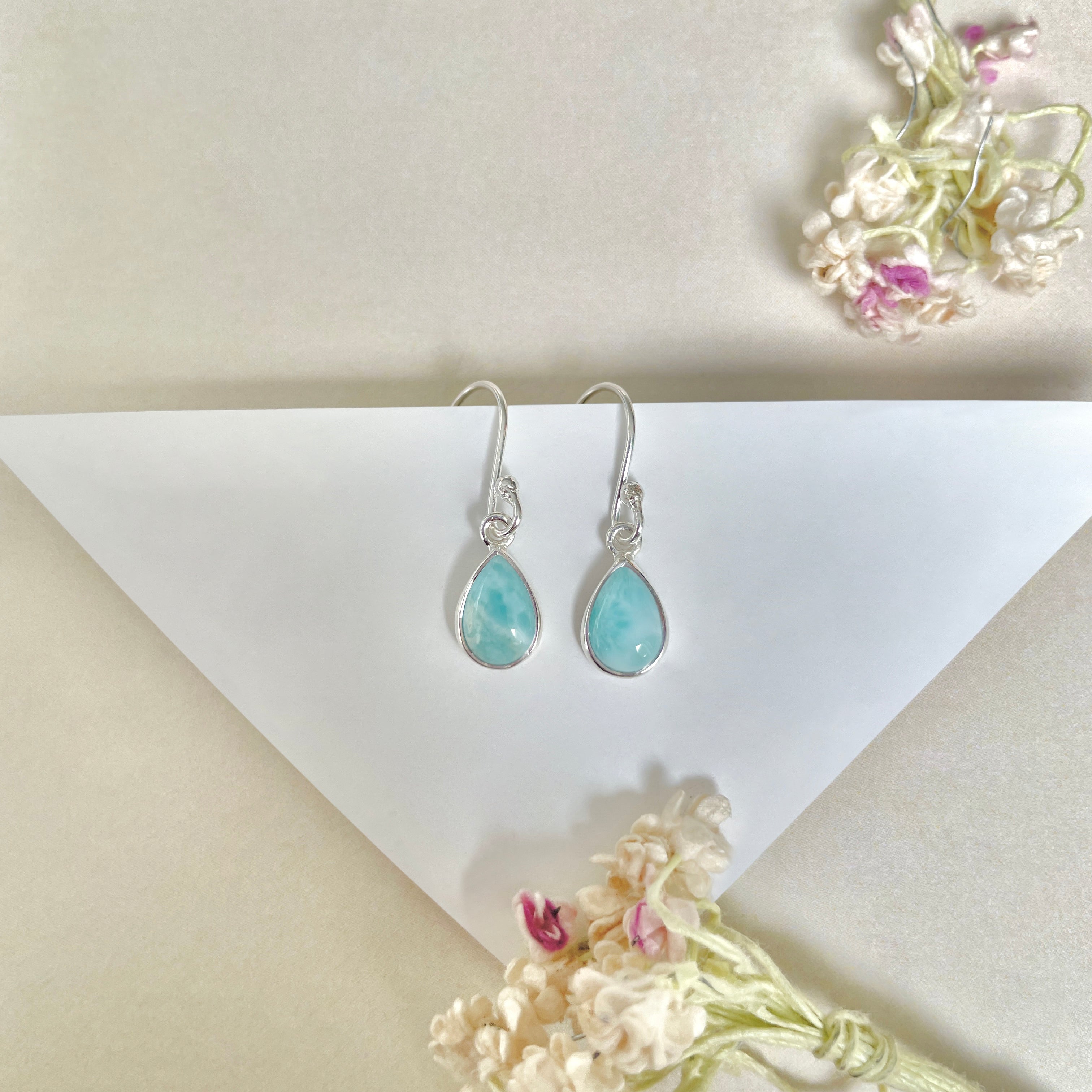 Larimar Earring-(LAR-E-921.)