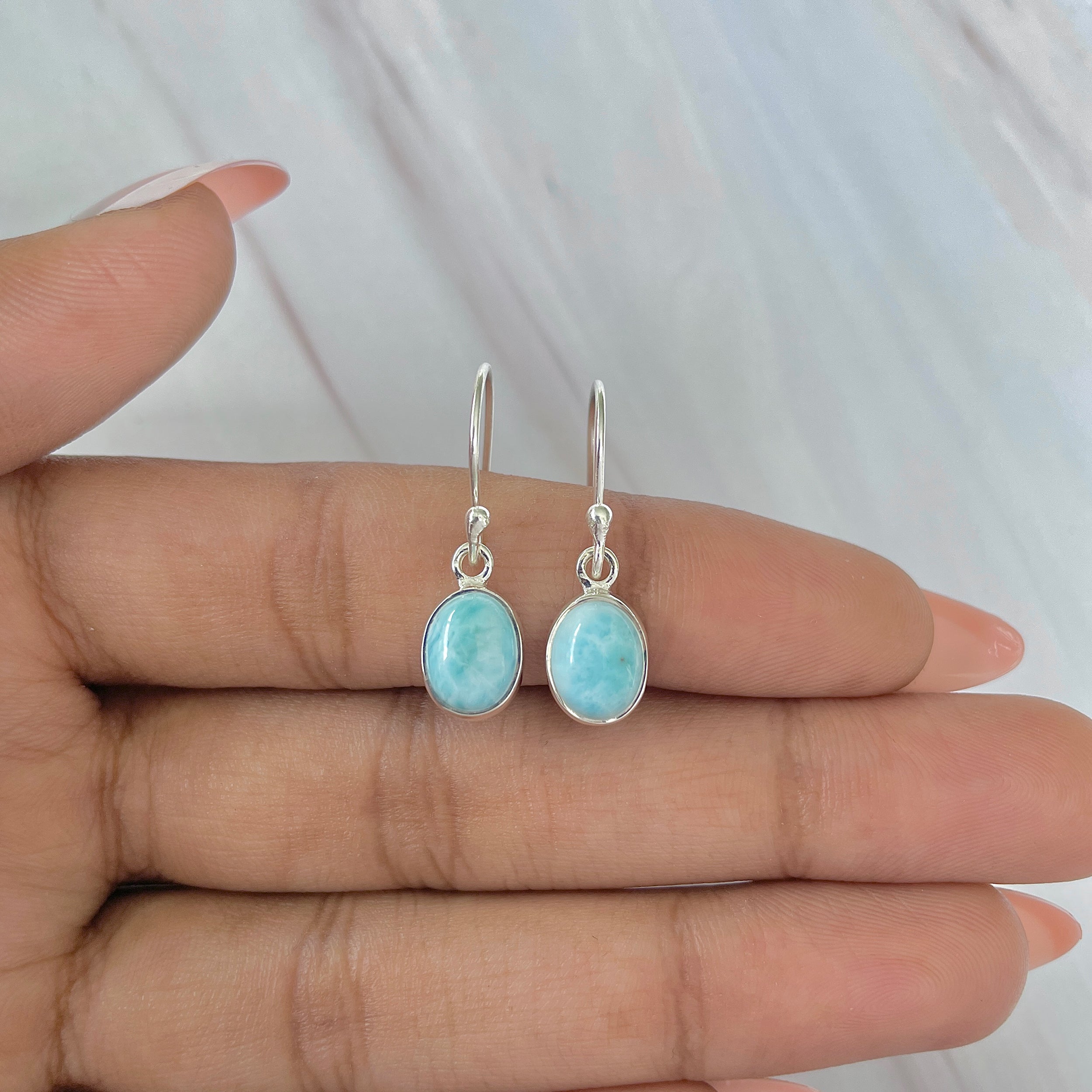 Larimar Earring-(LAR-E-922.)