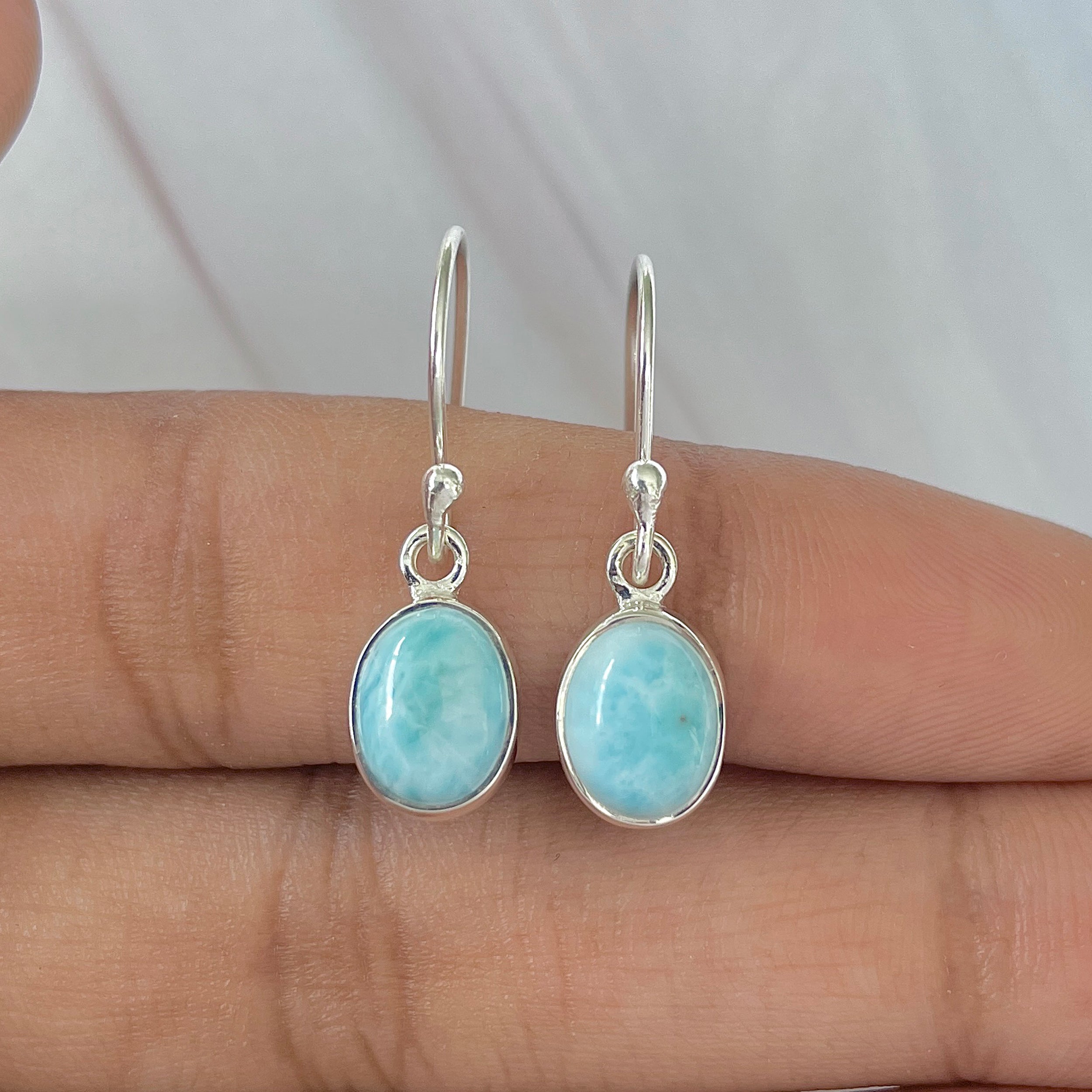 Larimar Earring-(LAR-E-922.)