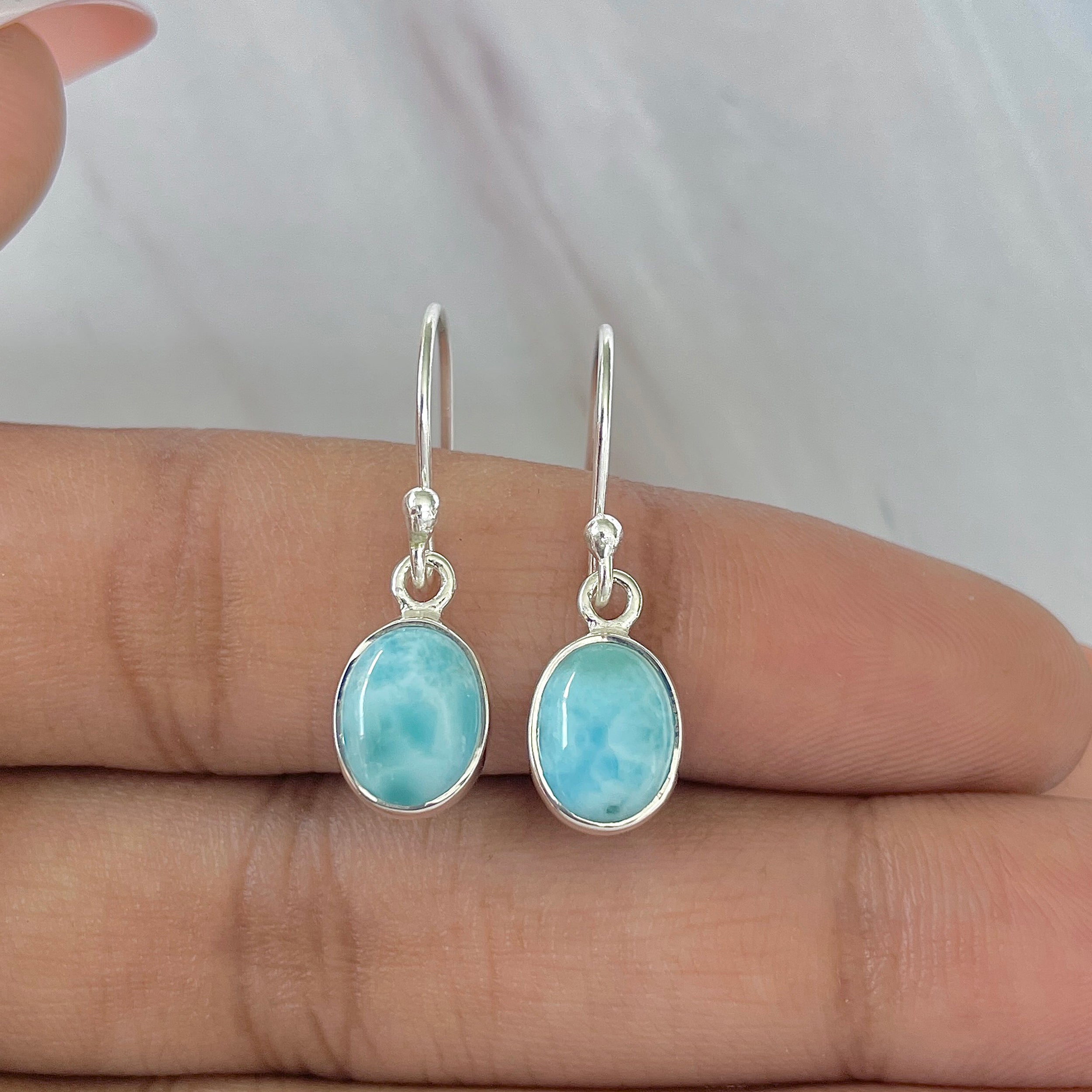 Larimar Earring-(LAR-E-924.)