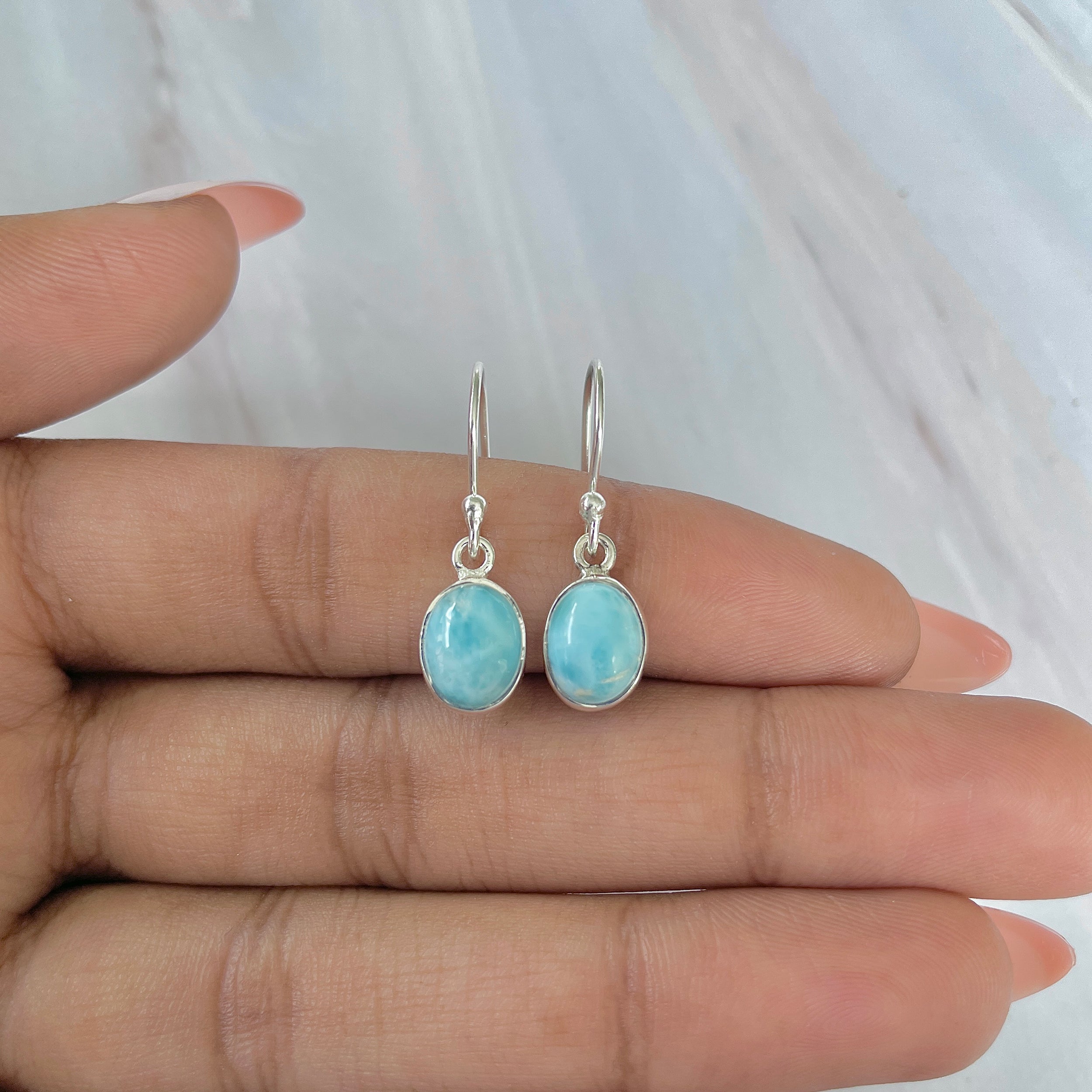 Larimar Earring-(LAR-E-926.)