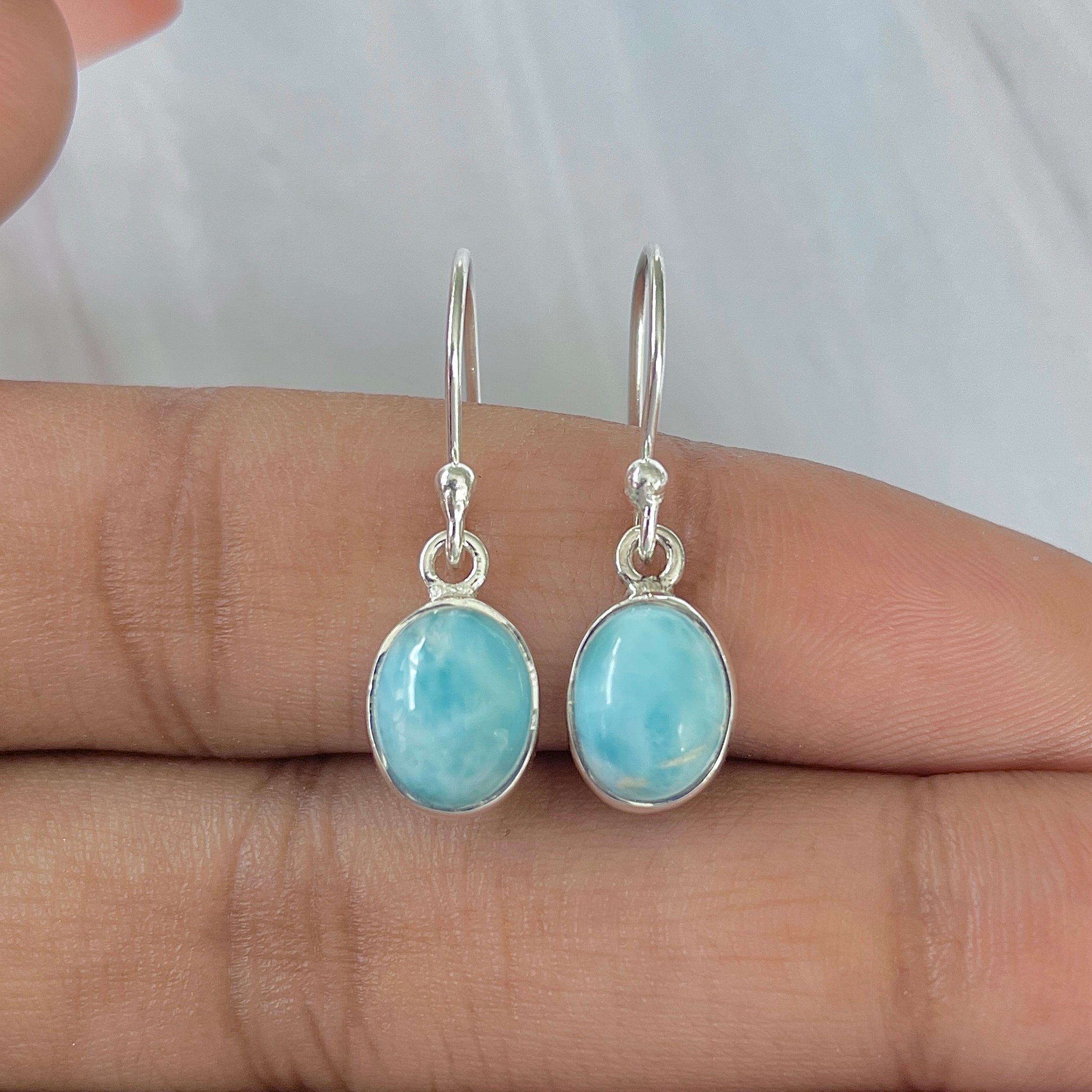 Larimar Earring-(LAR-E-926.)