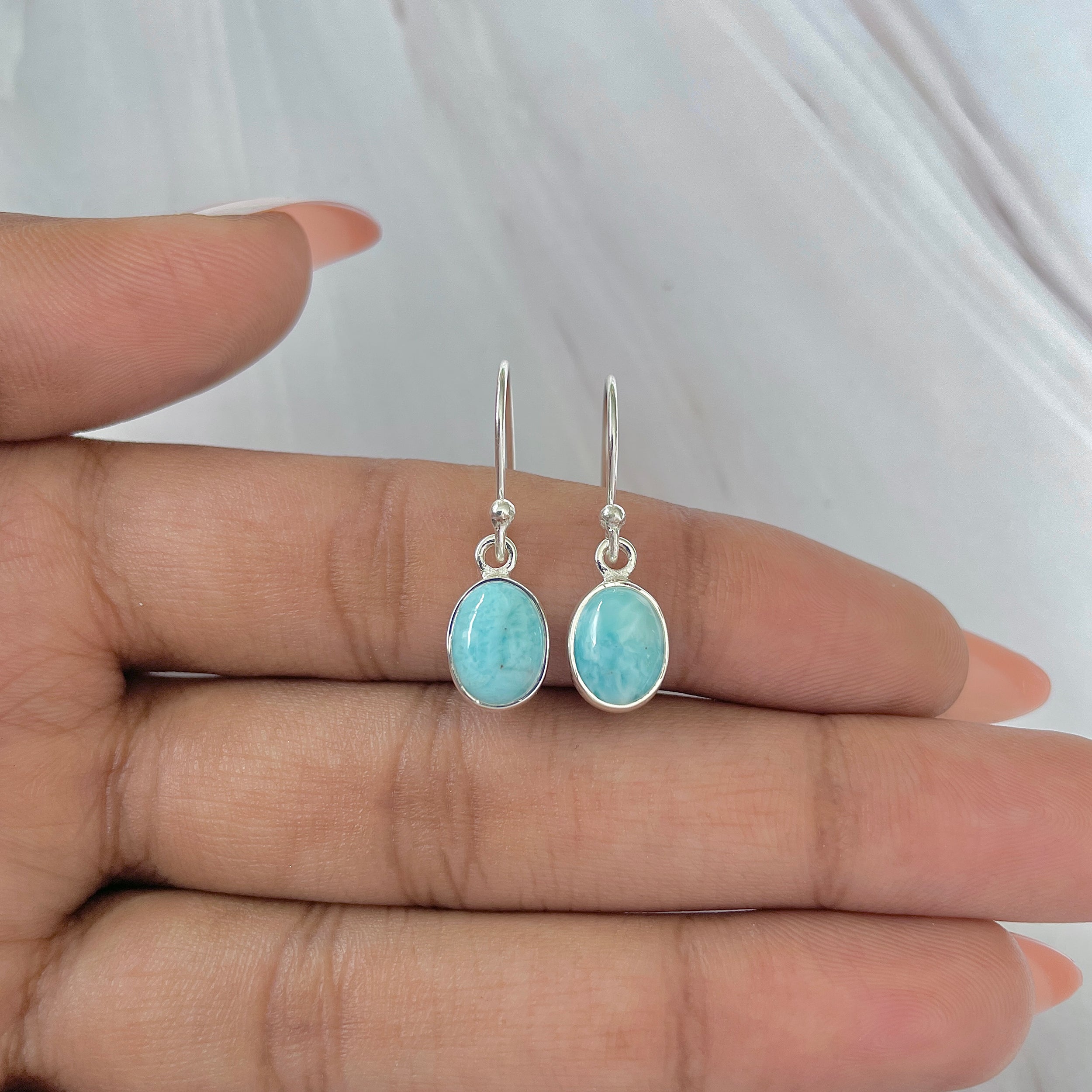 Larimar Earring-(LAR-E-931.)