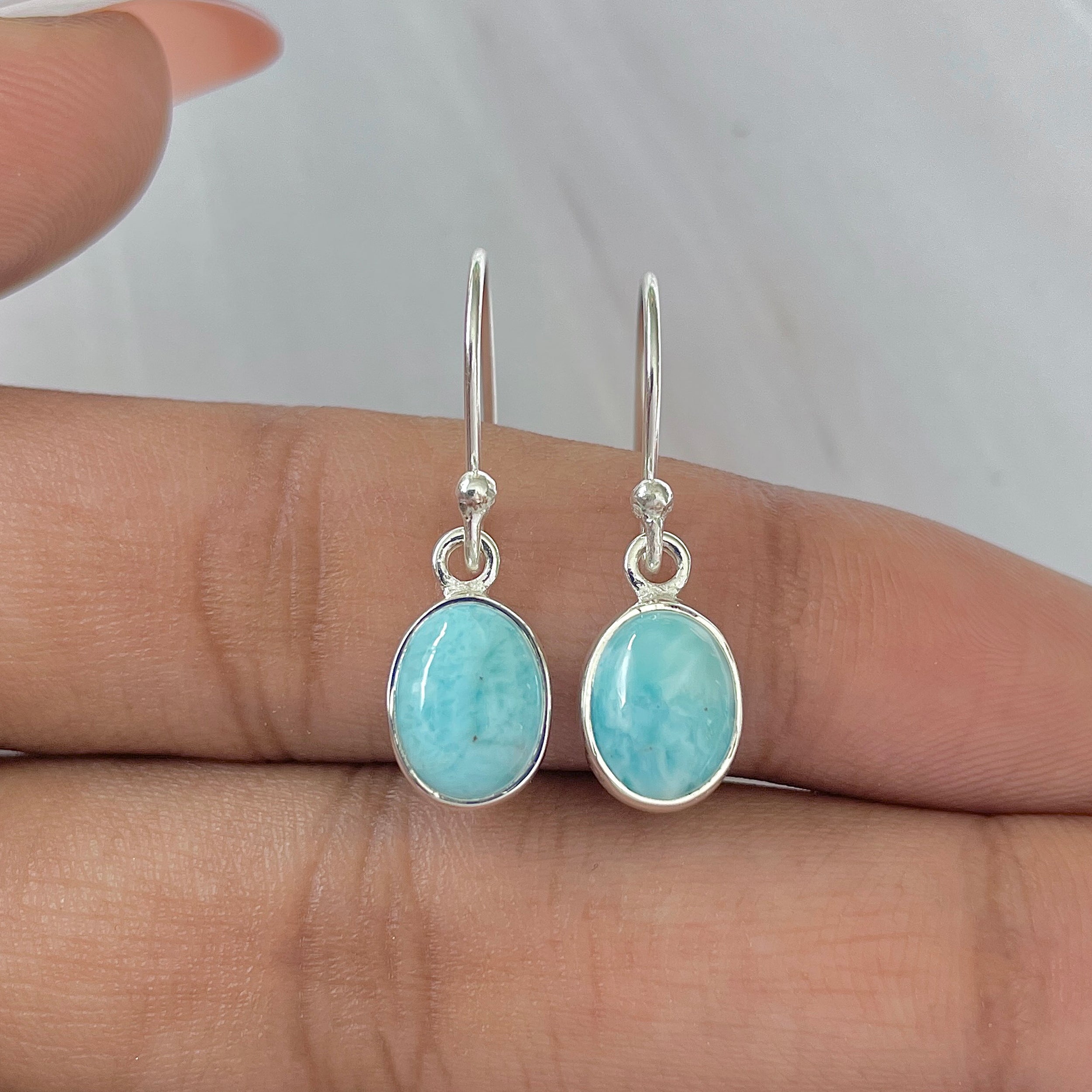Larimar Earring-(LAR-E-931.)