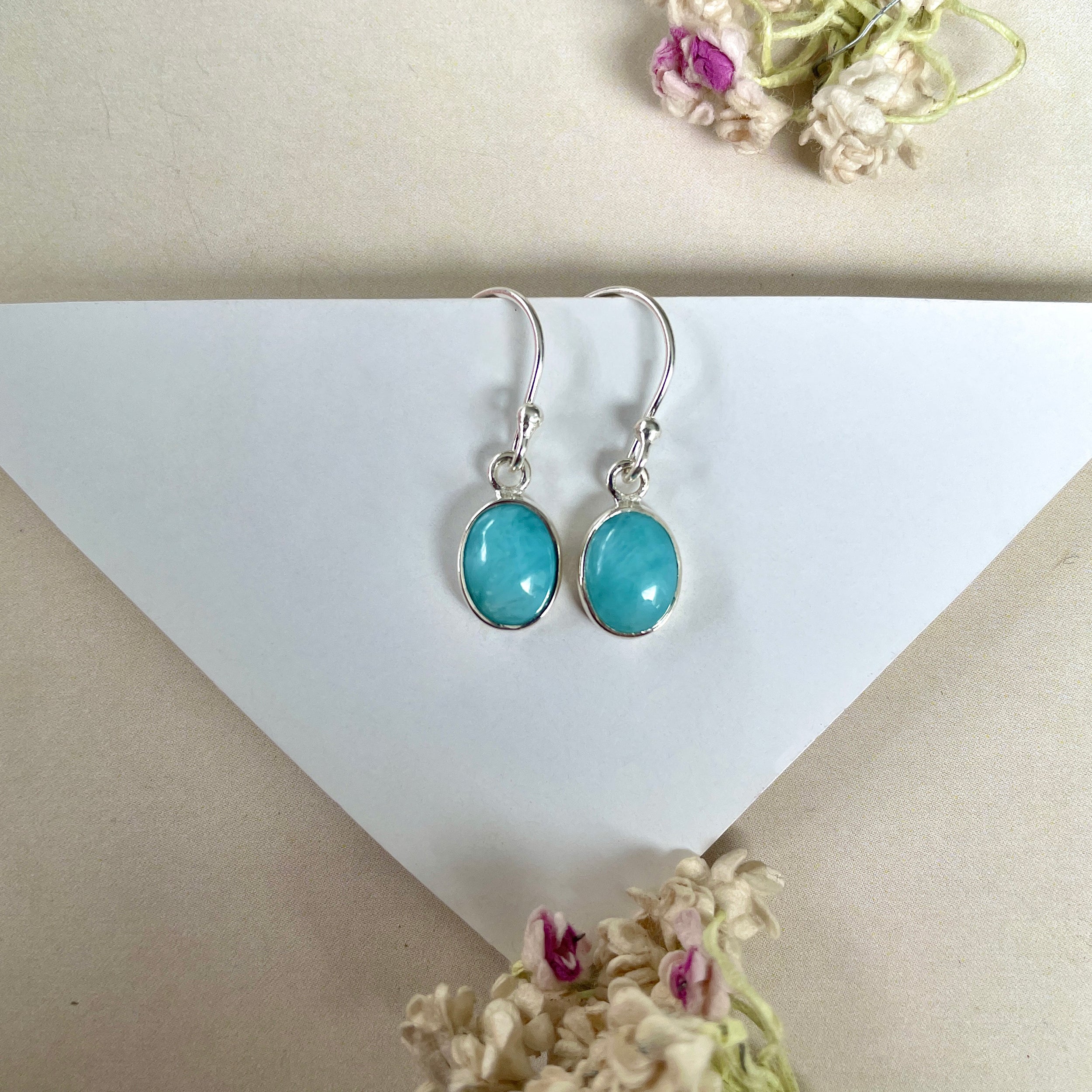 Larimar Earring-(LAR-E-933.)