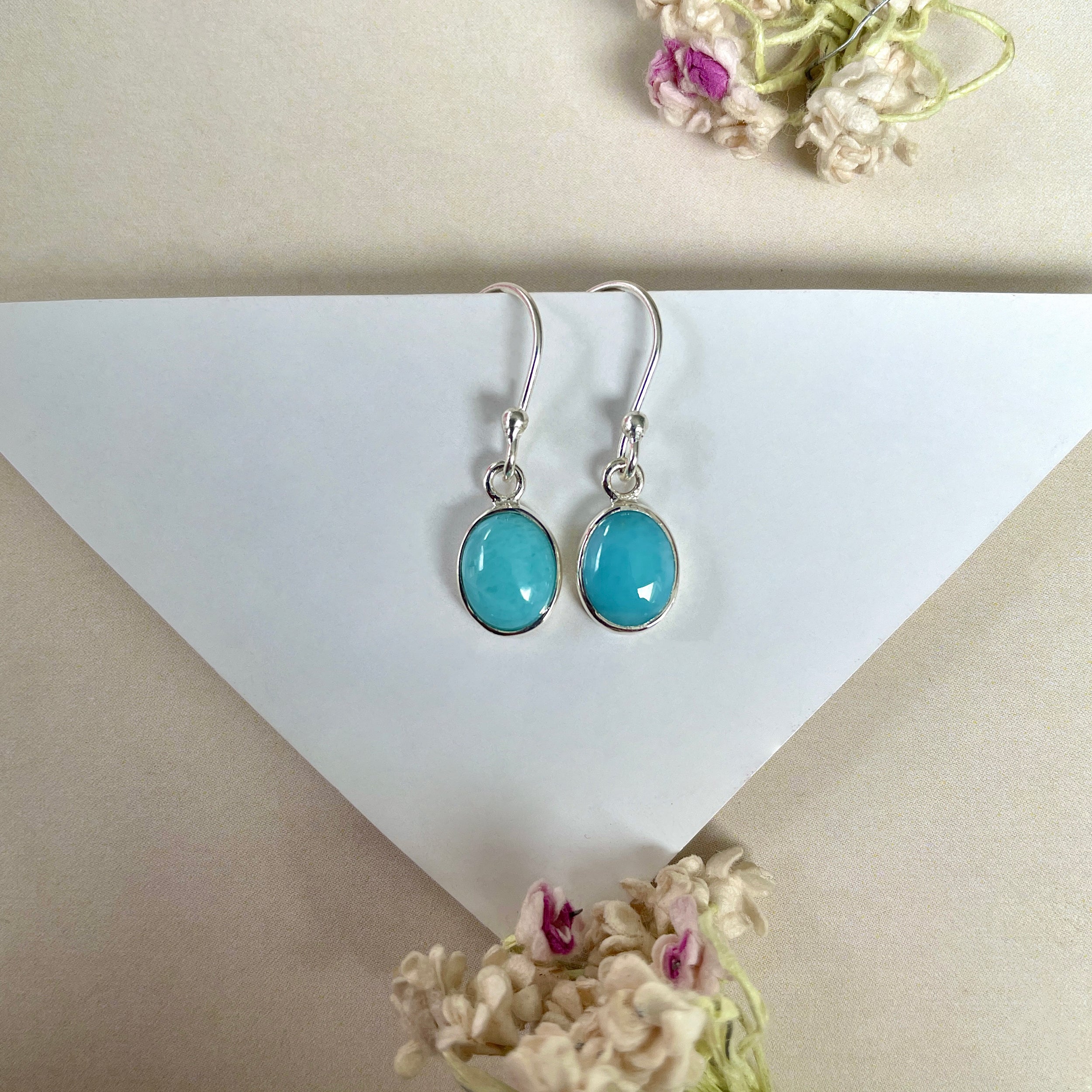 Larimar Earring-(LAR-E-936.)