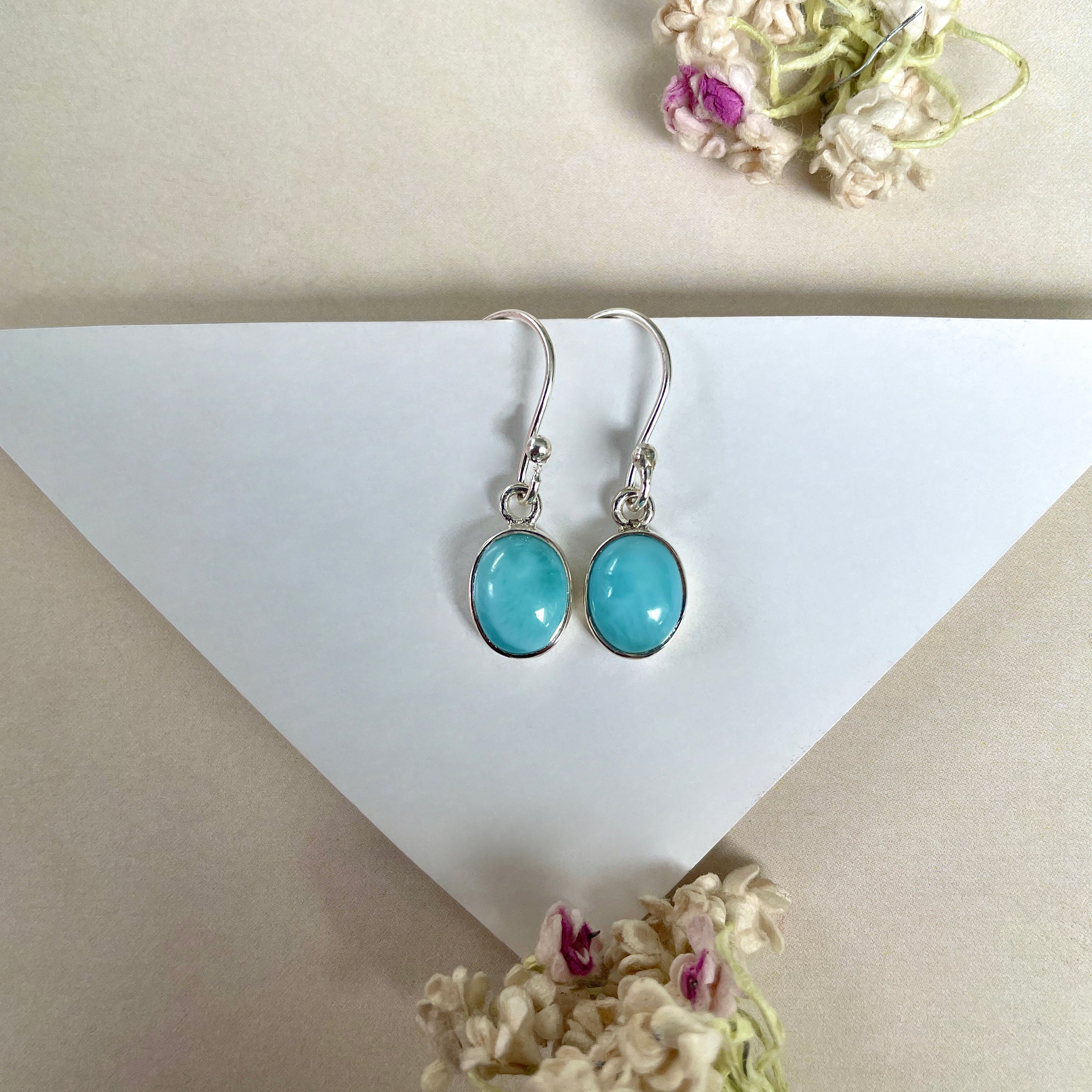 Larimar Earring-(LAR-E-938.)