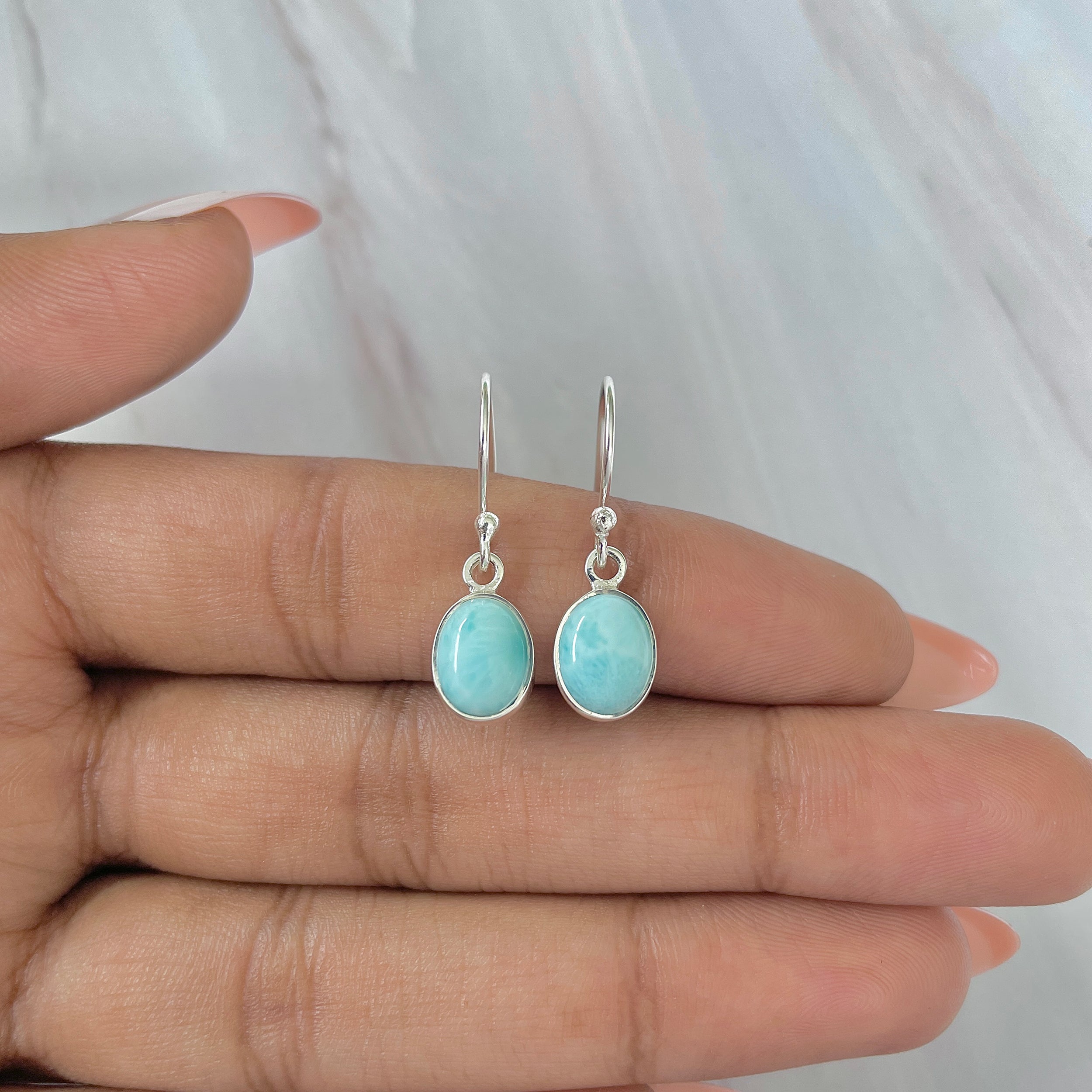 Larimar Earring-(LAR-E-944.)
