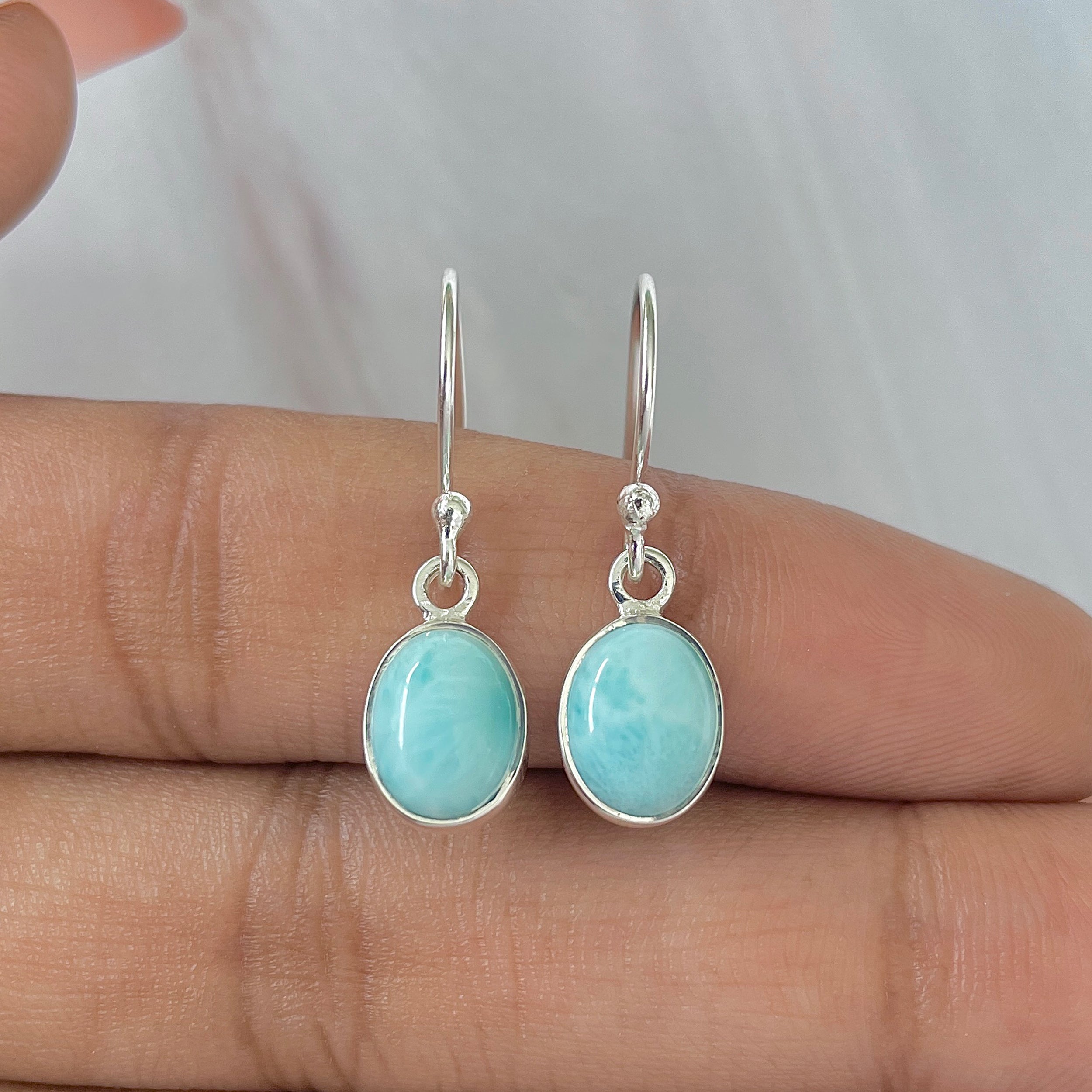 Larimar Earring-(LAR-E-944.)
