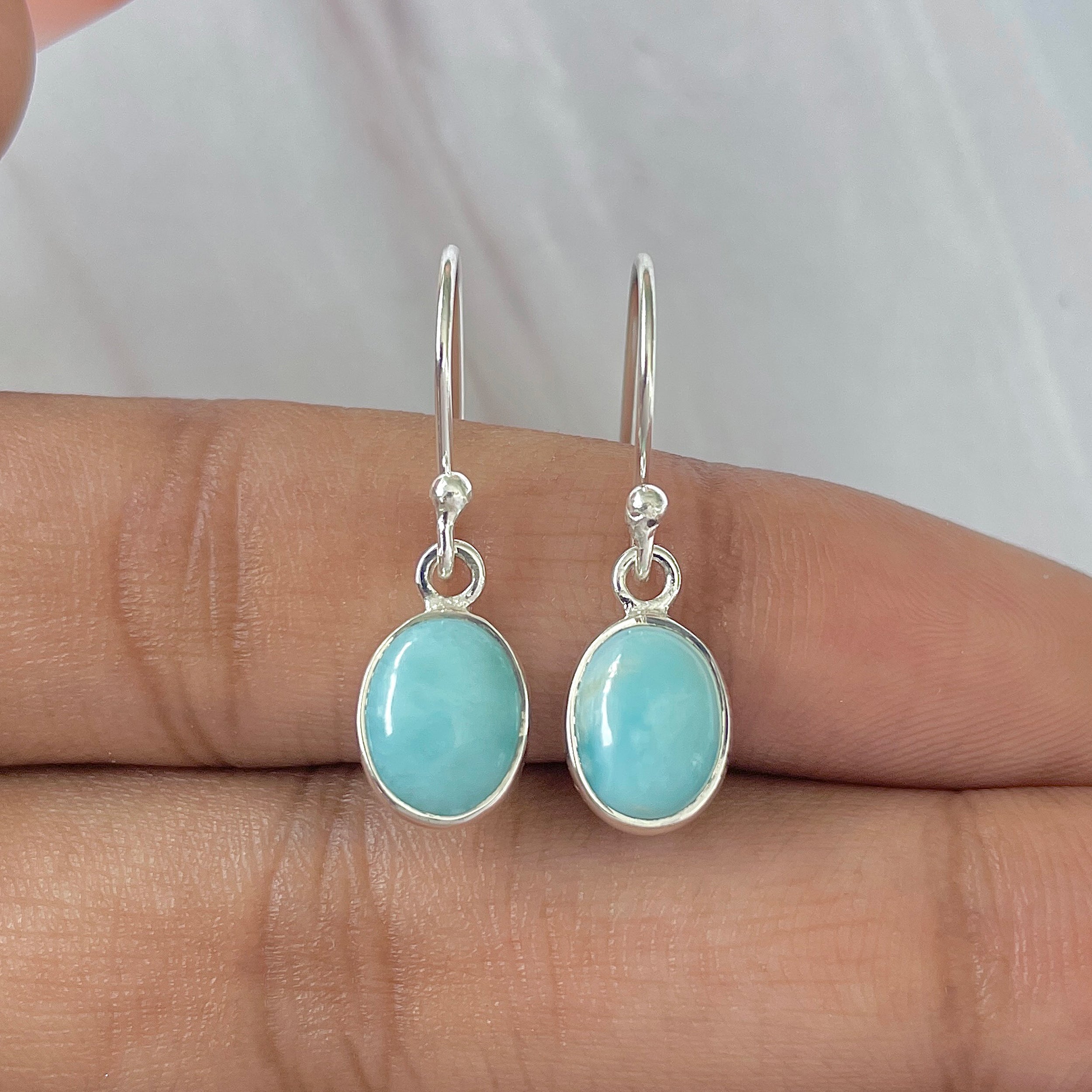 Larimar Earring-(LAR-E-950.)
