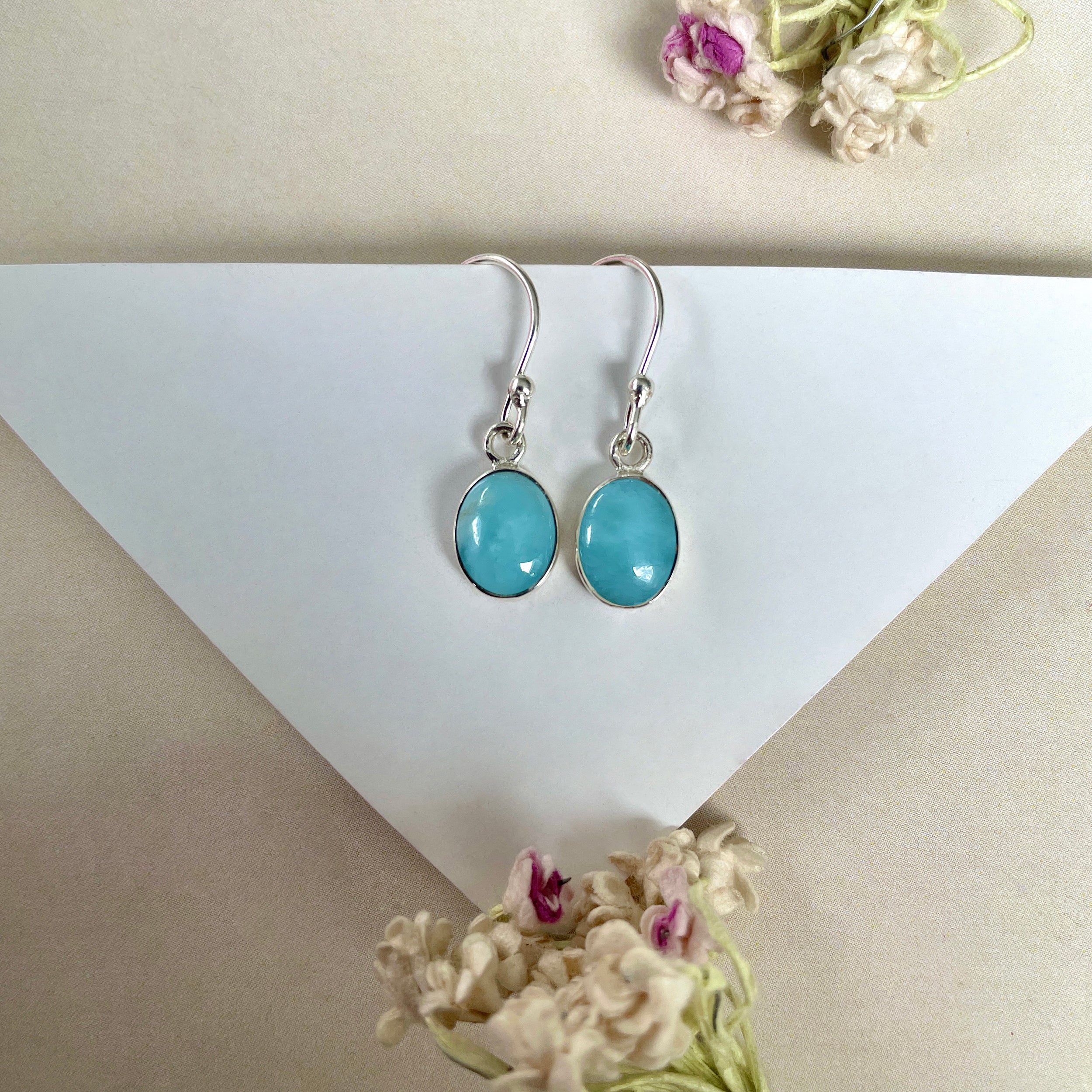 Larimar Earring-(LAR-E-950.)