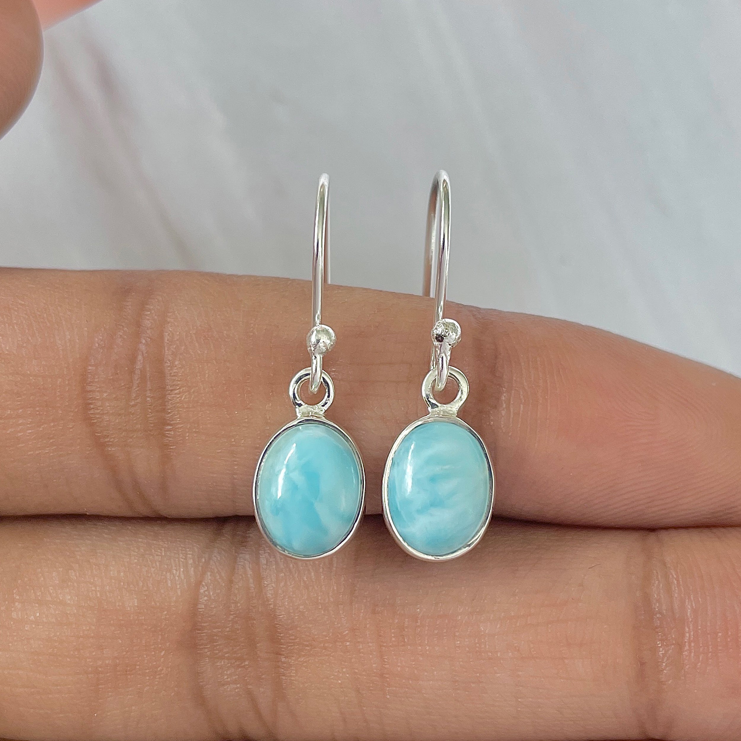 Larimar Earring-(LAR-E-951.)