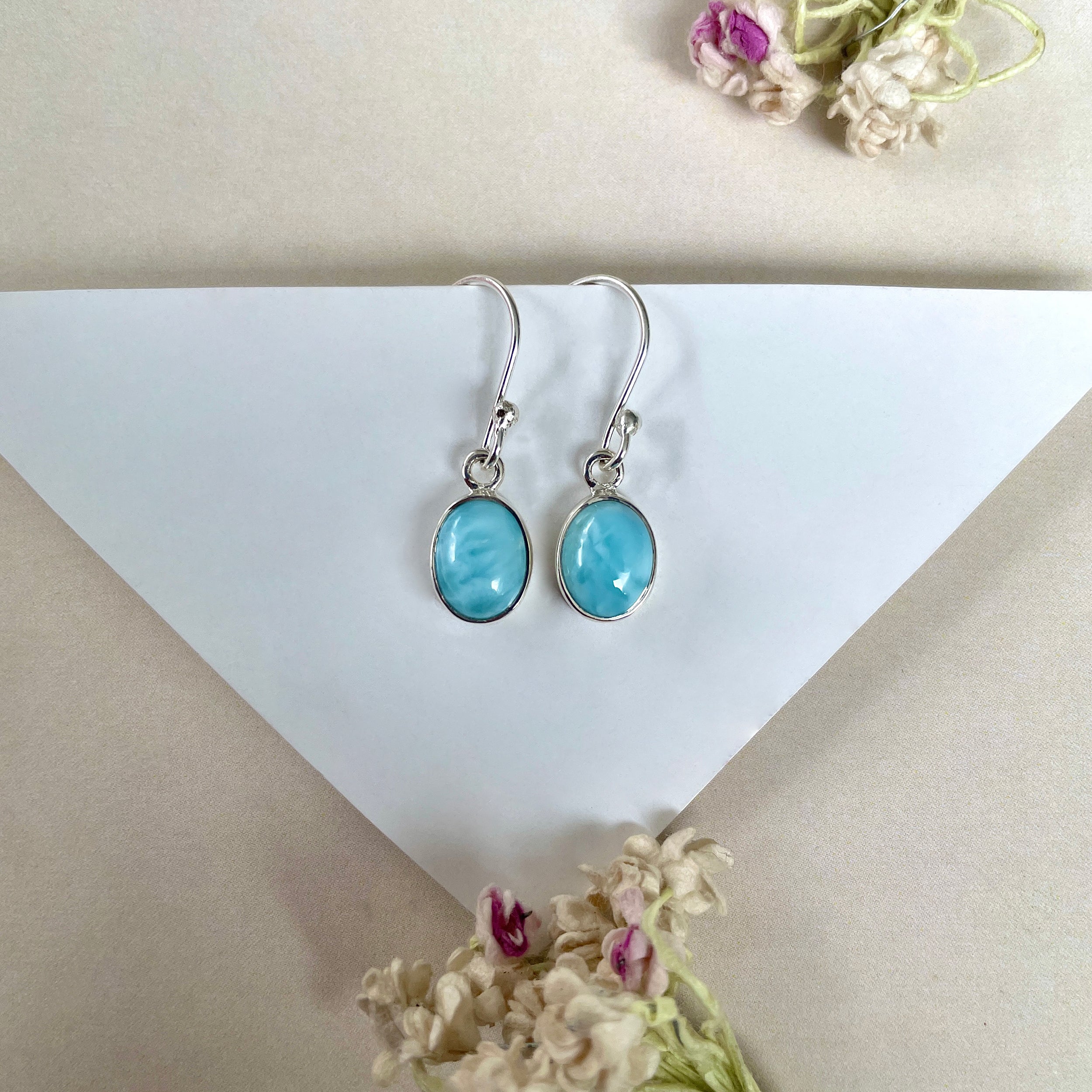 Larimar Earring-(LAR-E-951.)