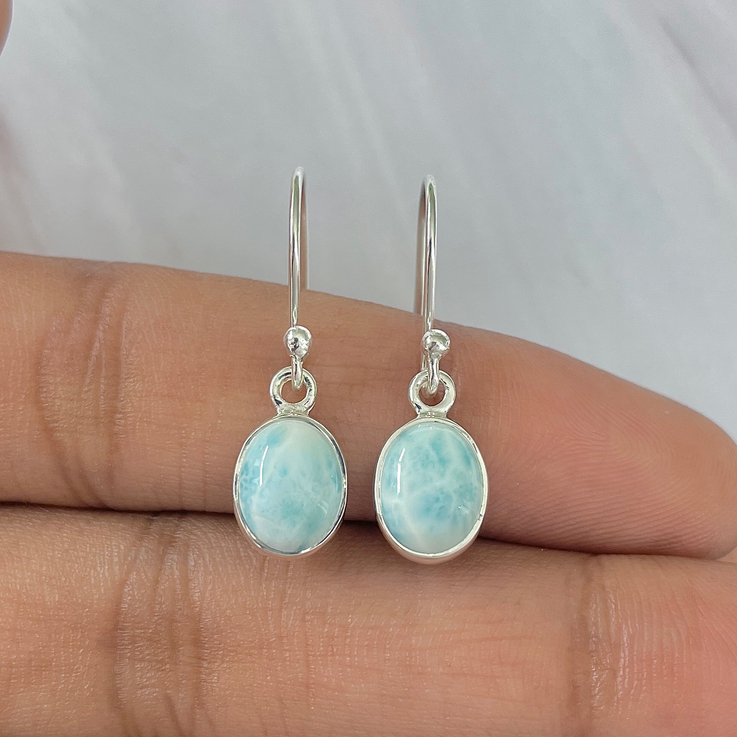 Larimar Earring-(LAR-E-954.)