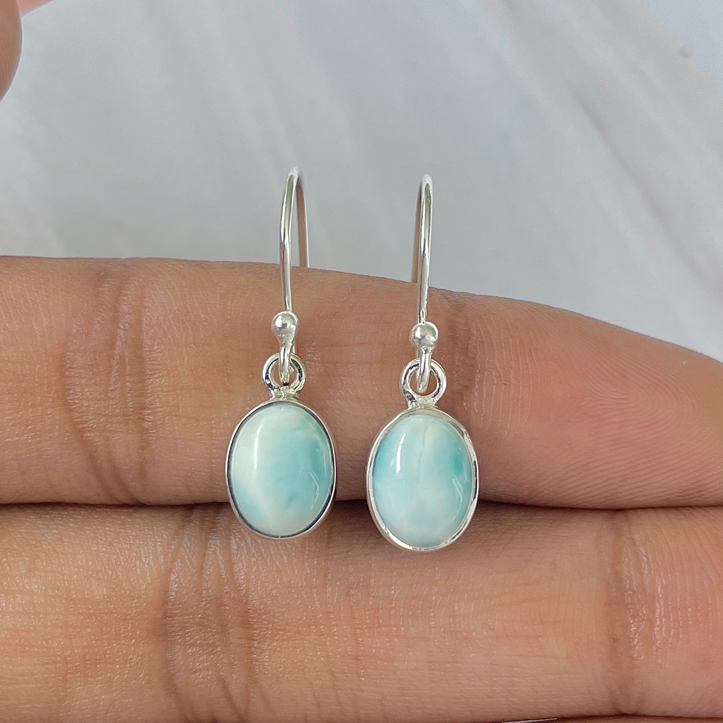 Larimar Earring-(LAR-E-955.)