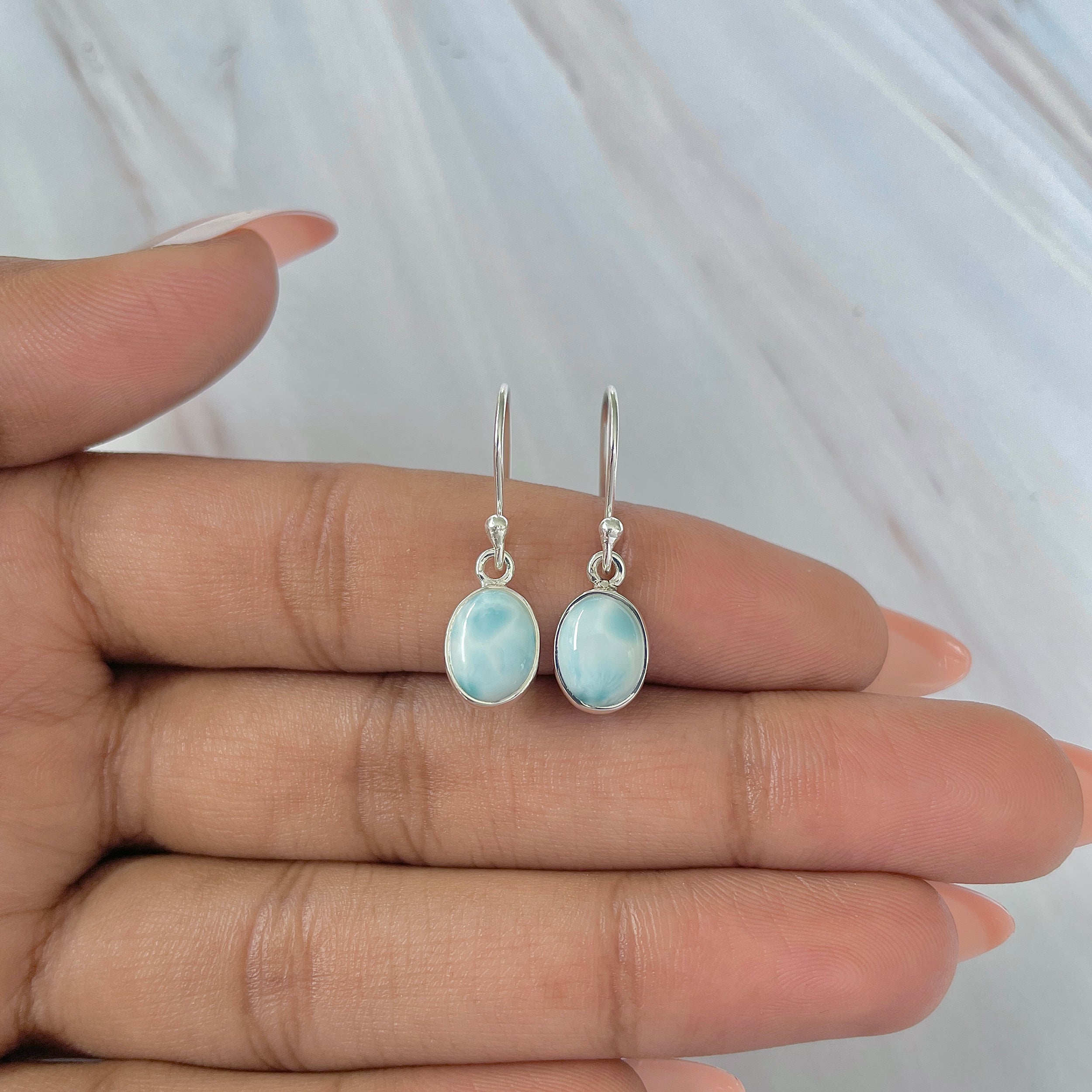 Larimar Earring-(LAR-E-960.)