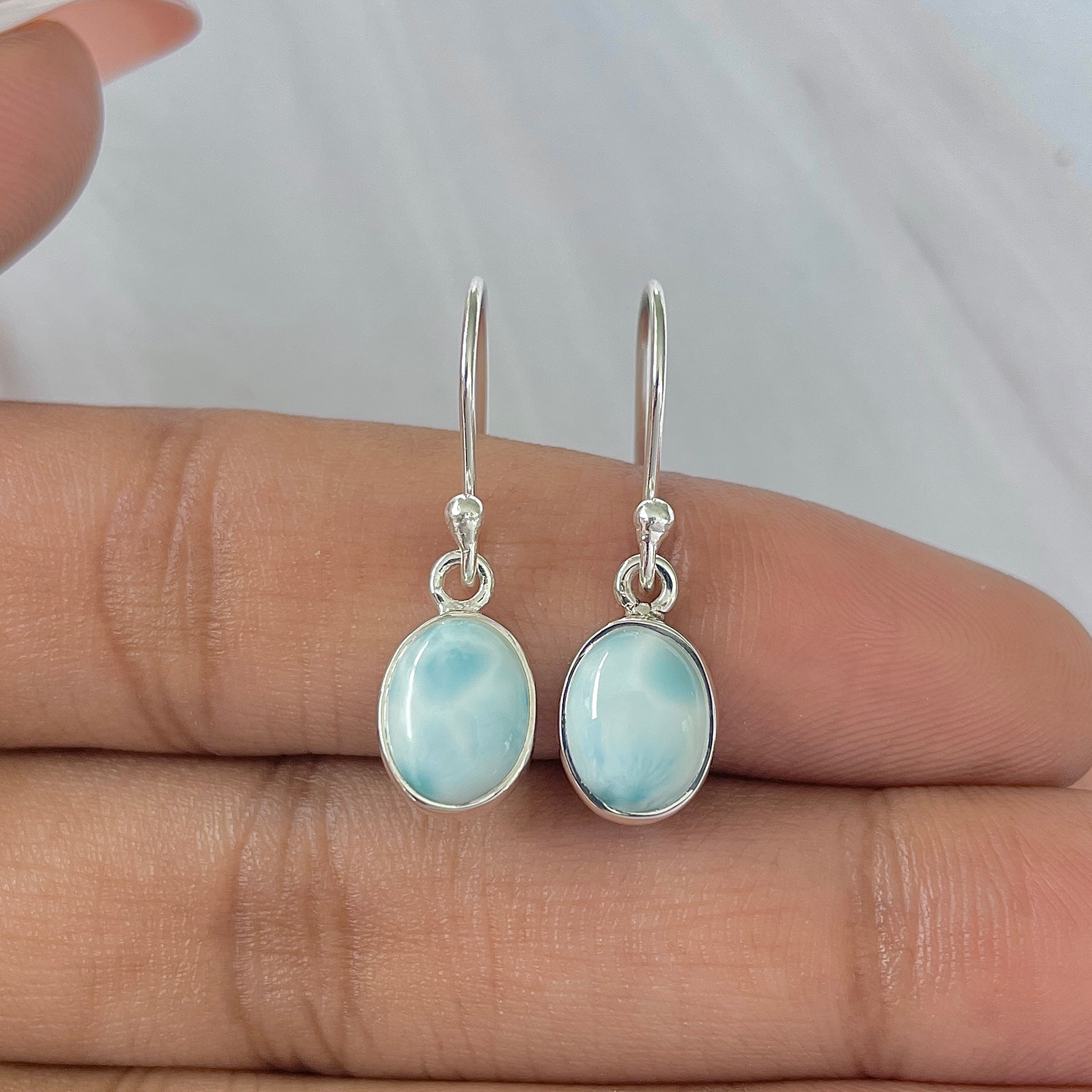 Larimar Earring-(LAR-E-960.)