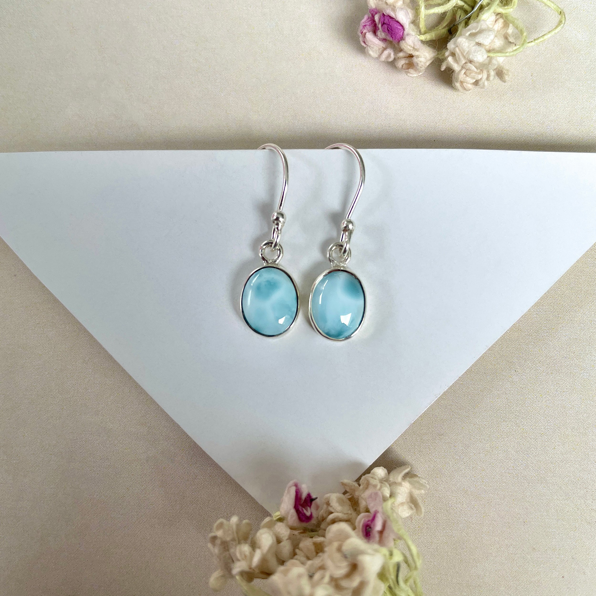 Larimar Earring-(LAR-E-960.)