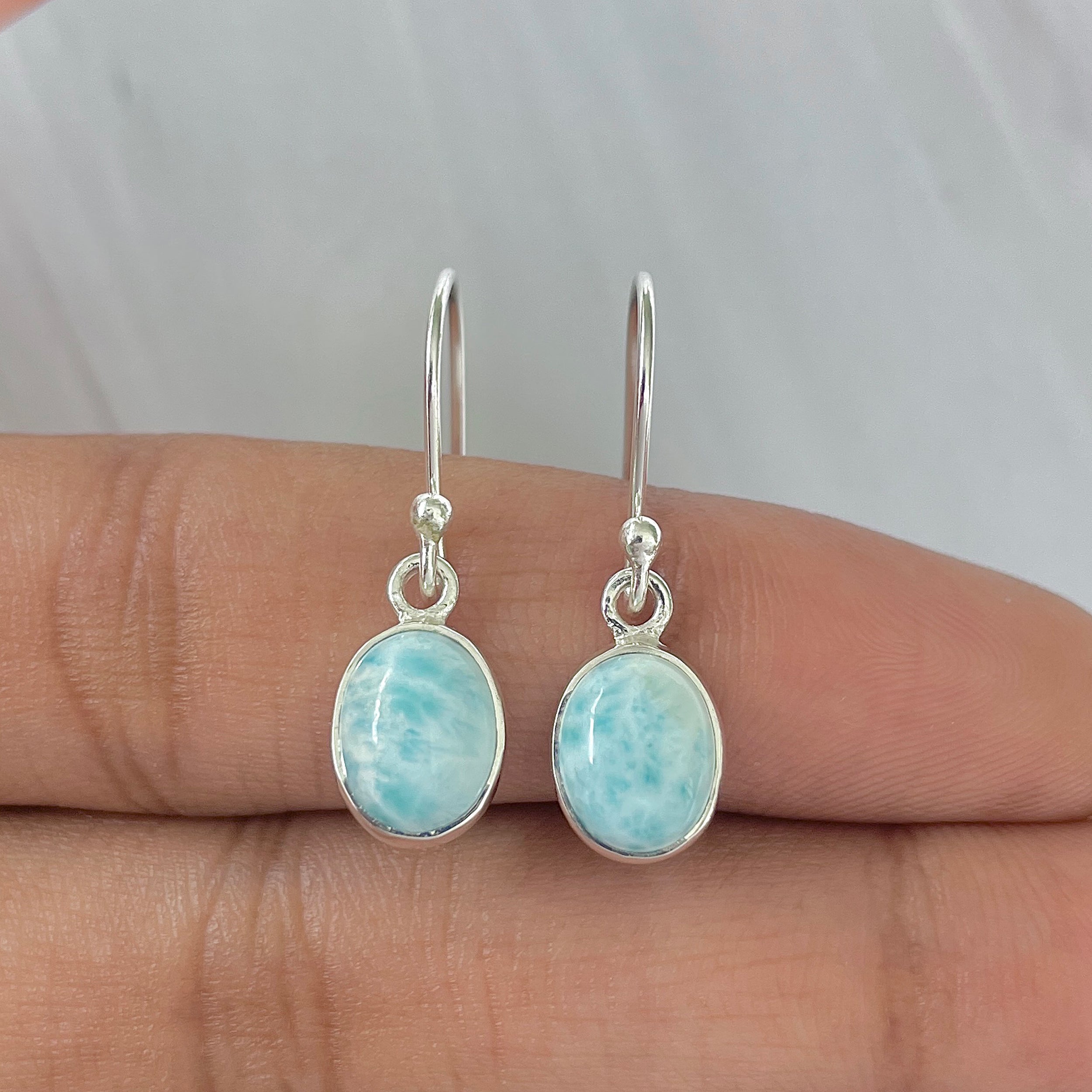 Larimar Earring-(LAR-E-968.)