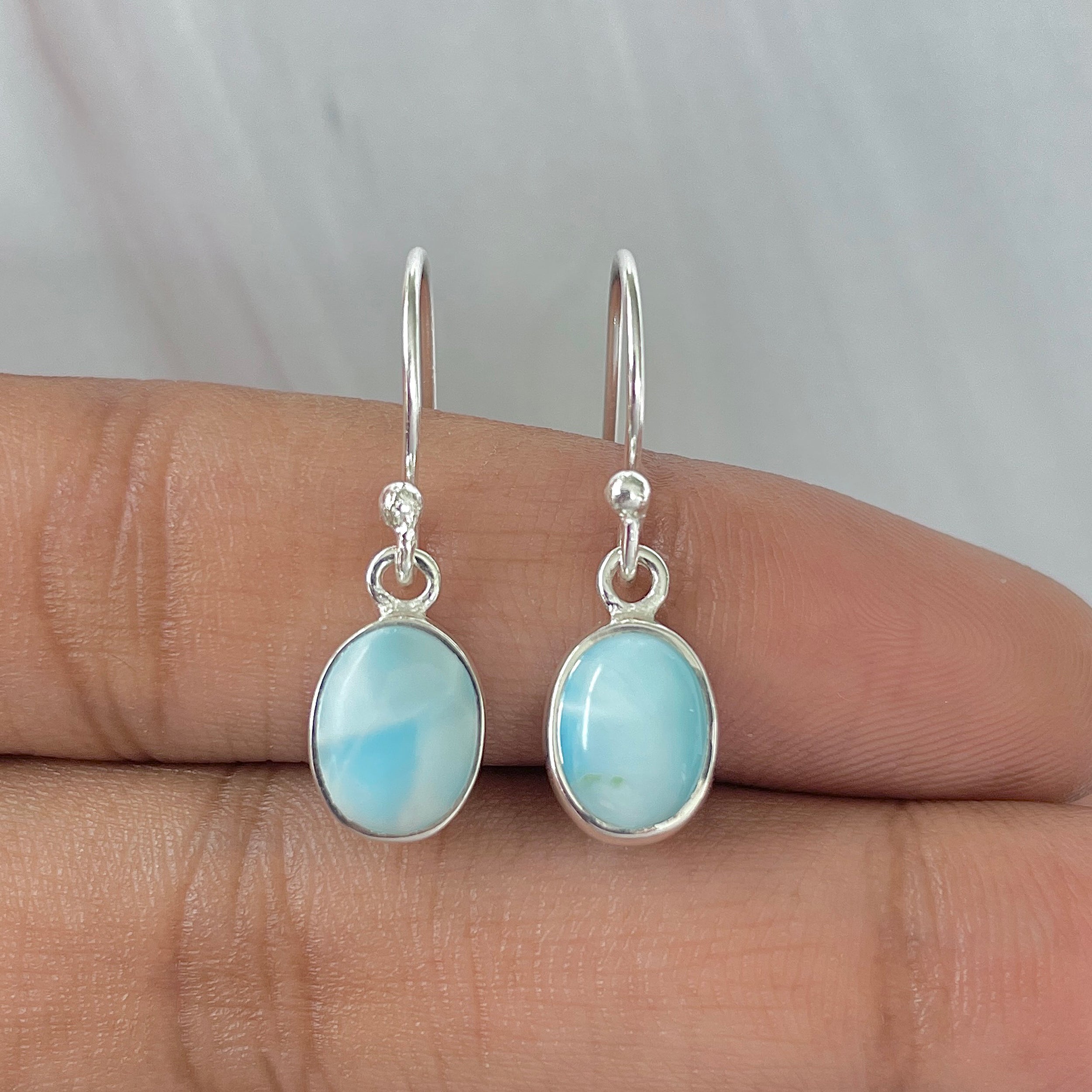 Larimar Earring-(LAR-E-970.)
