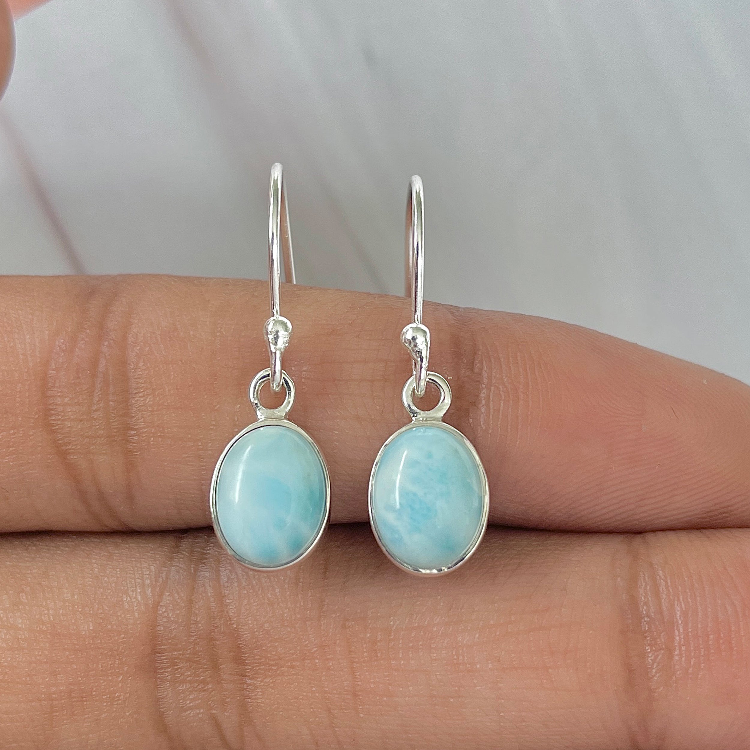 Larimar Earring-(LAR-E-979.)