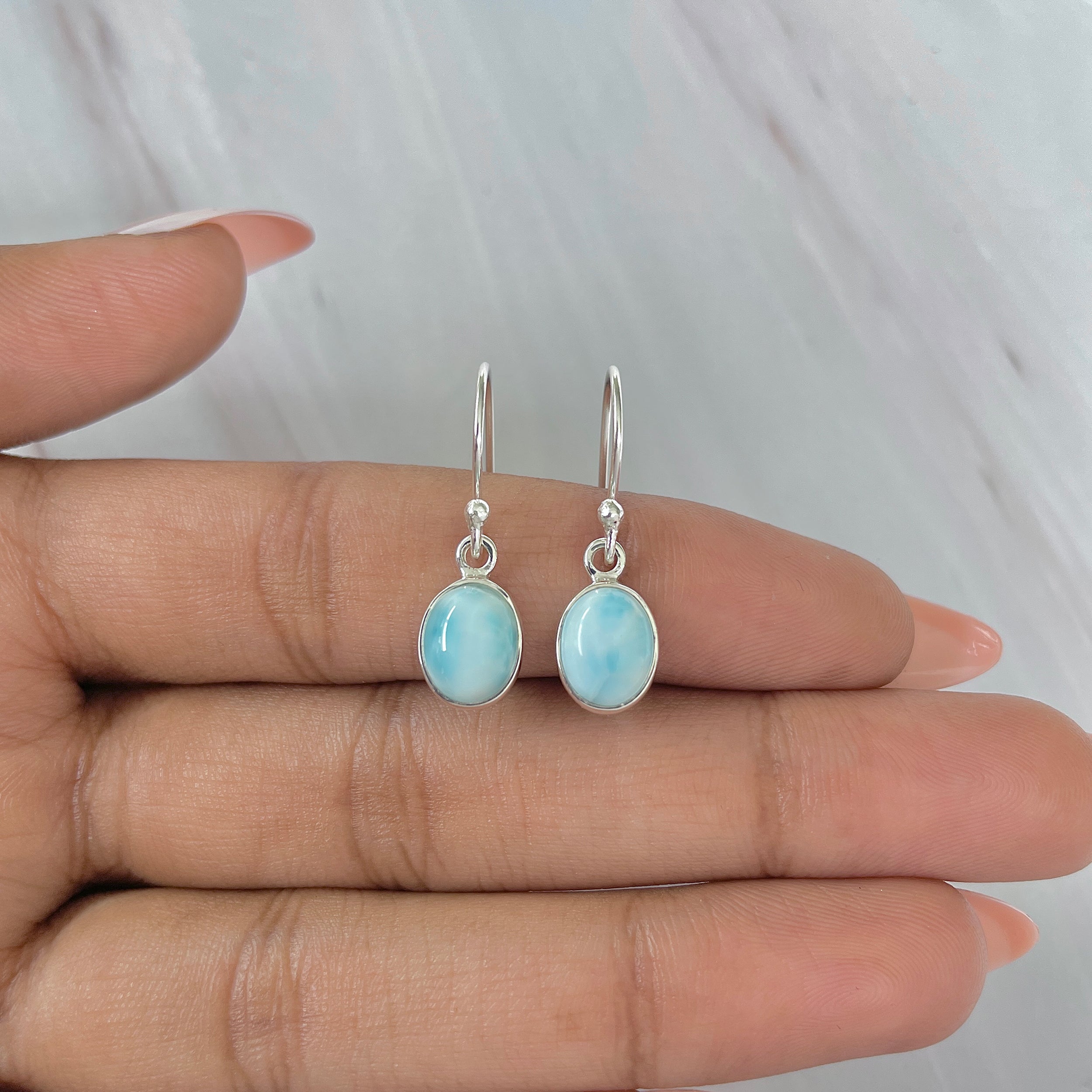 Larimar Earring-(LAR-E-980.)
