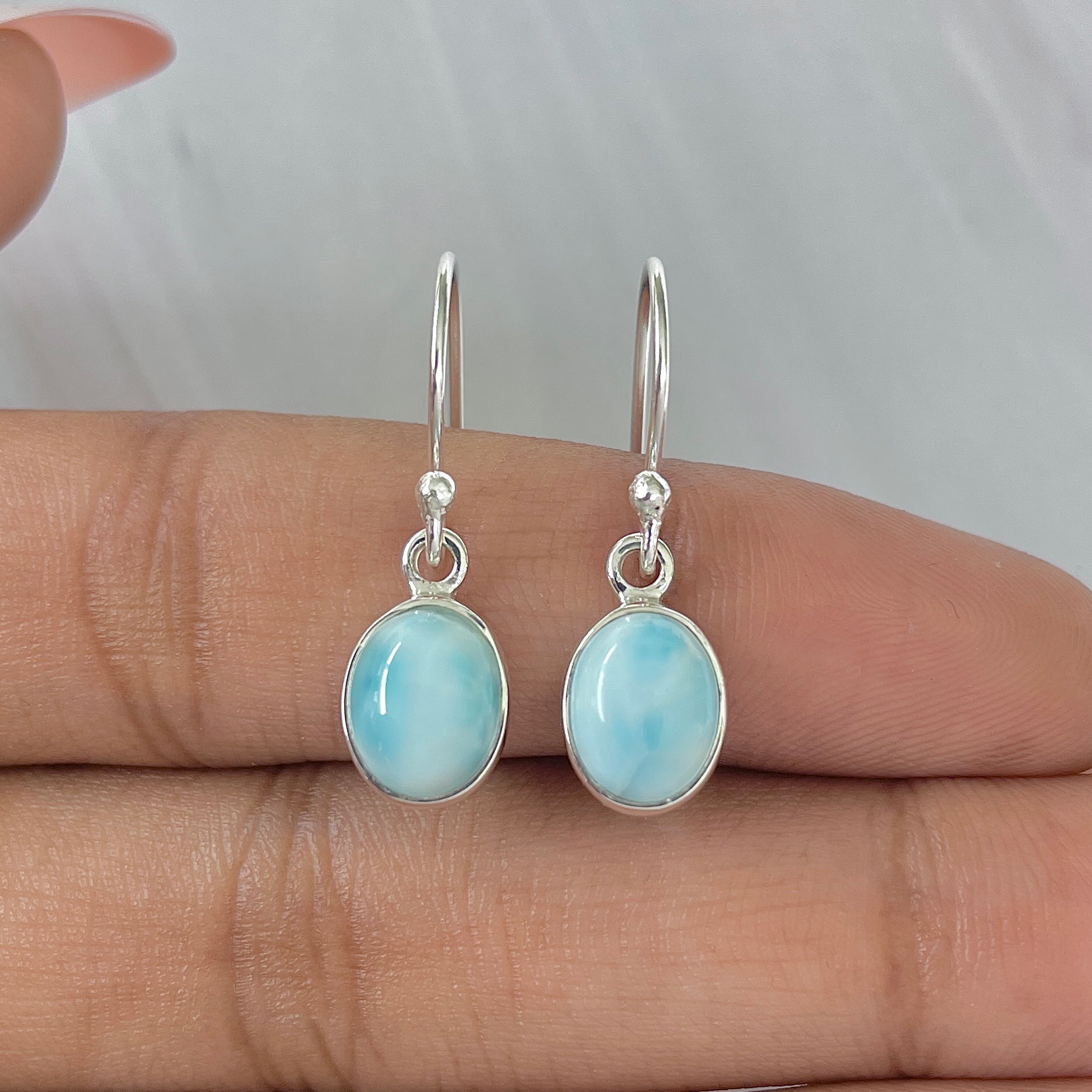 Larimar Earring-(LAR-E-980.)
