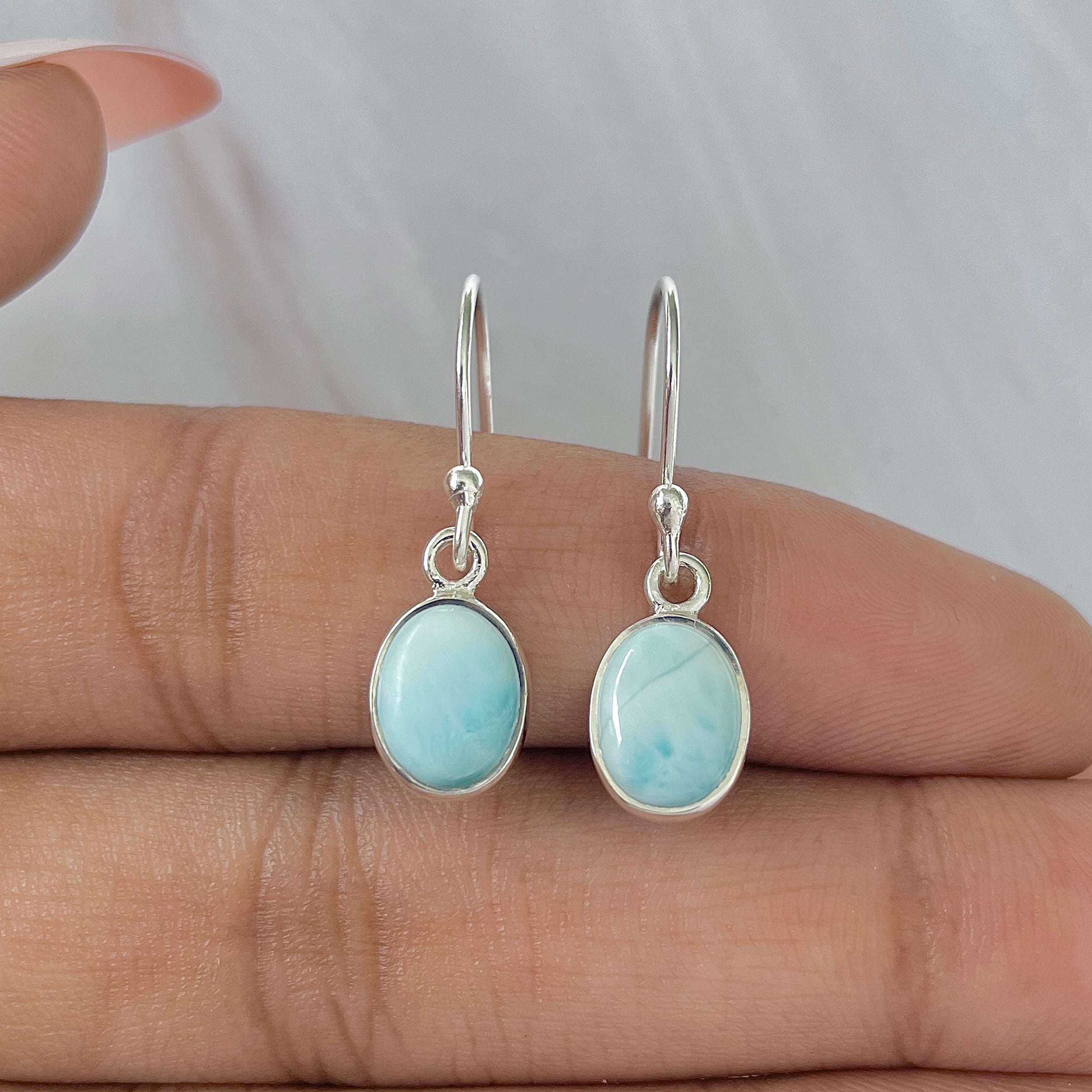Larimar Earring-(LAR-E-984.)