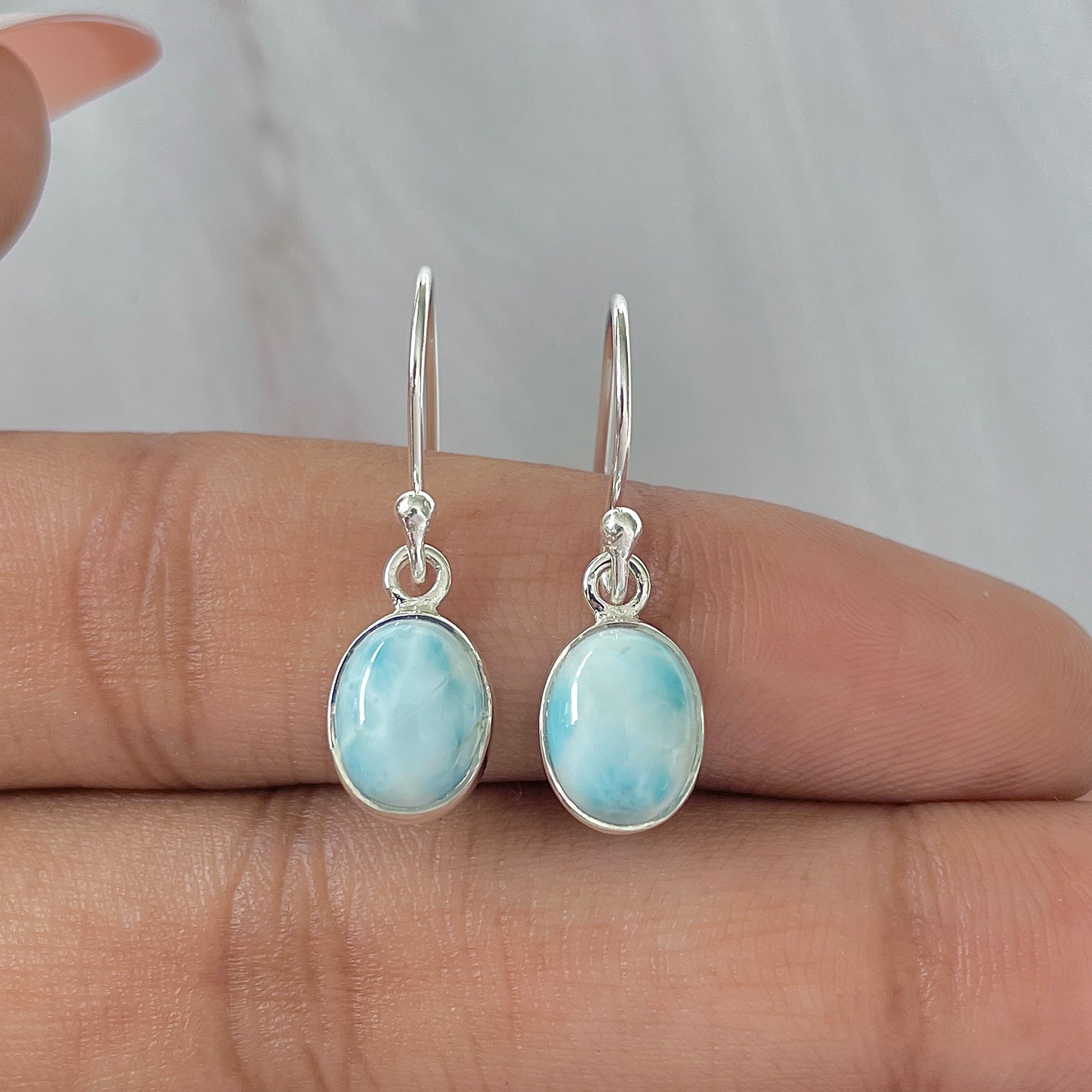 Larimar Earring-(LAR-E-990.)