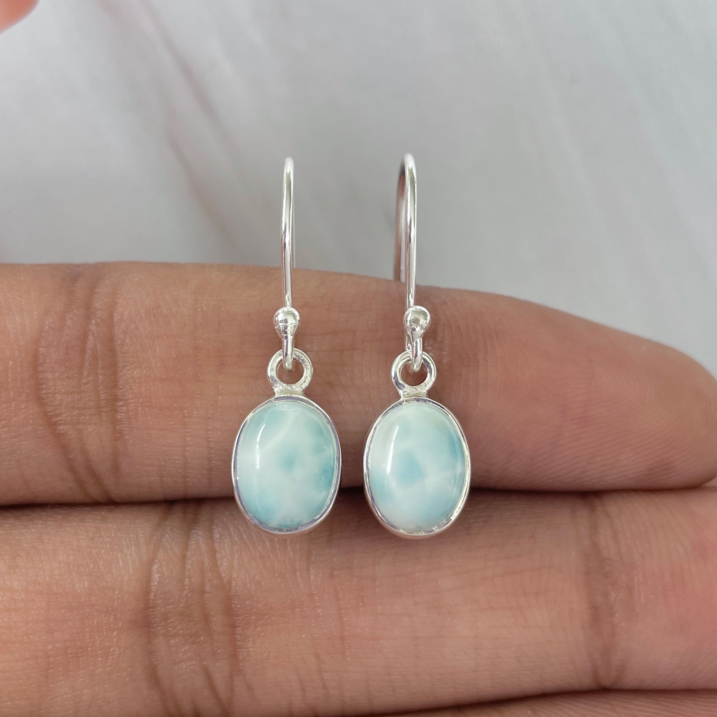 Larimar Earring-(LAR-E-992.)