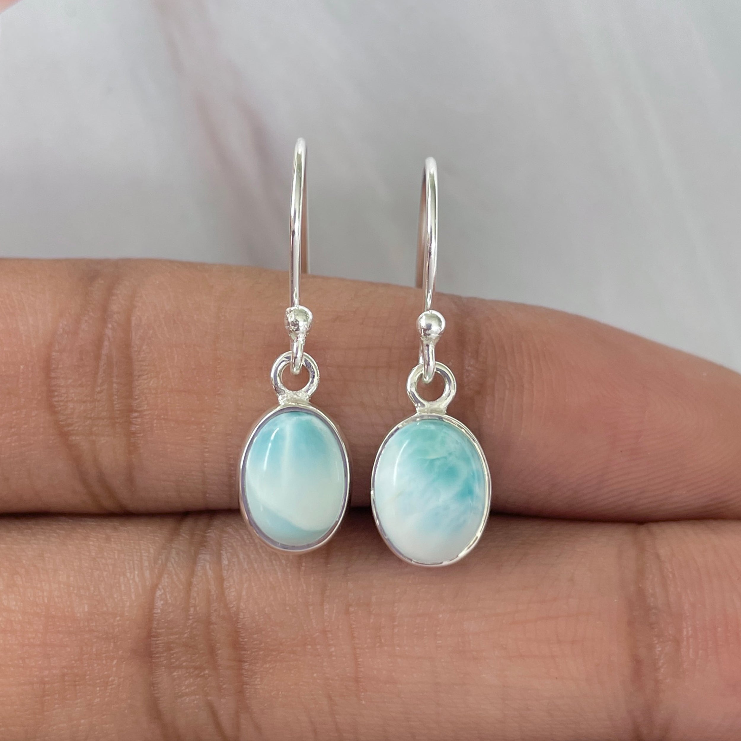 Larimar Earring-(LAR-E-993.)