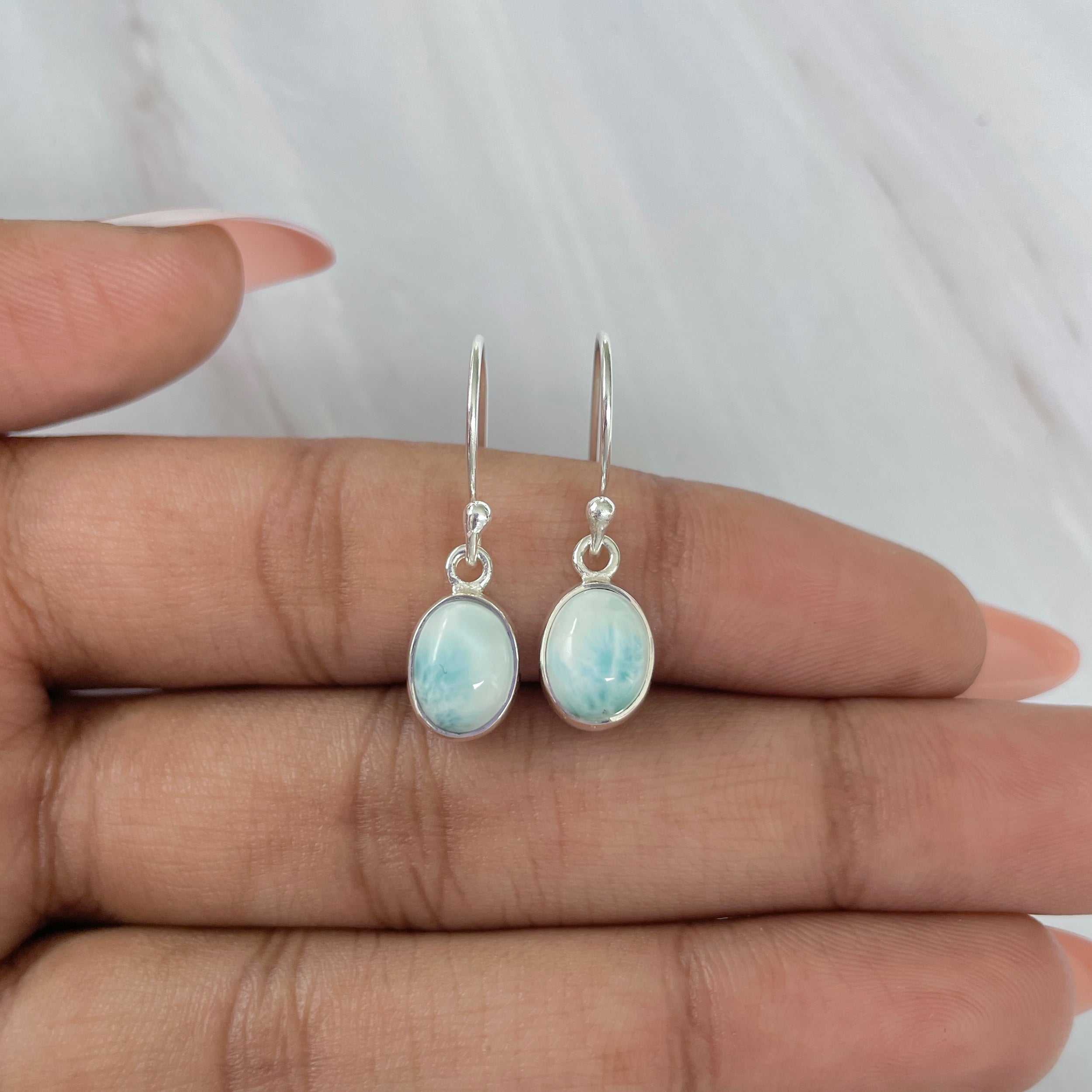 Larimar Earring-(LAR-E-994.)