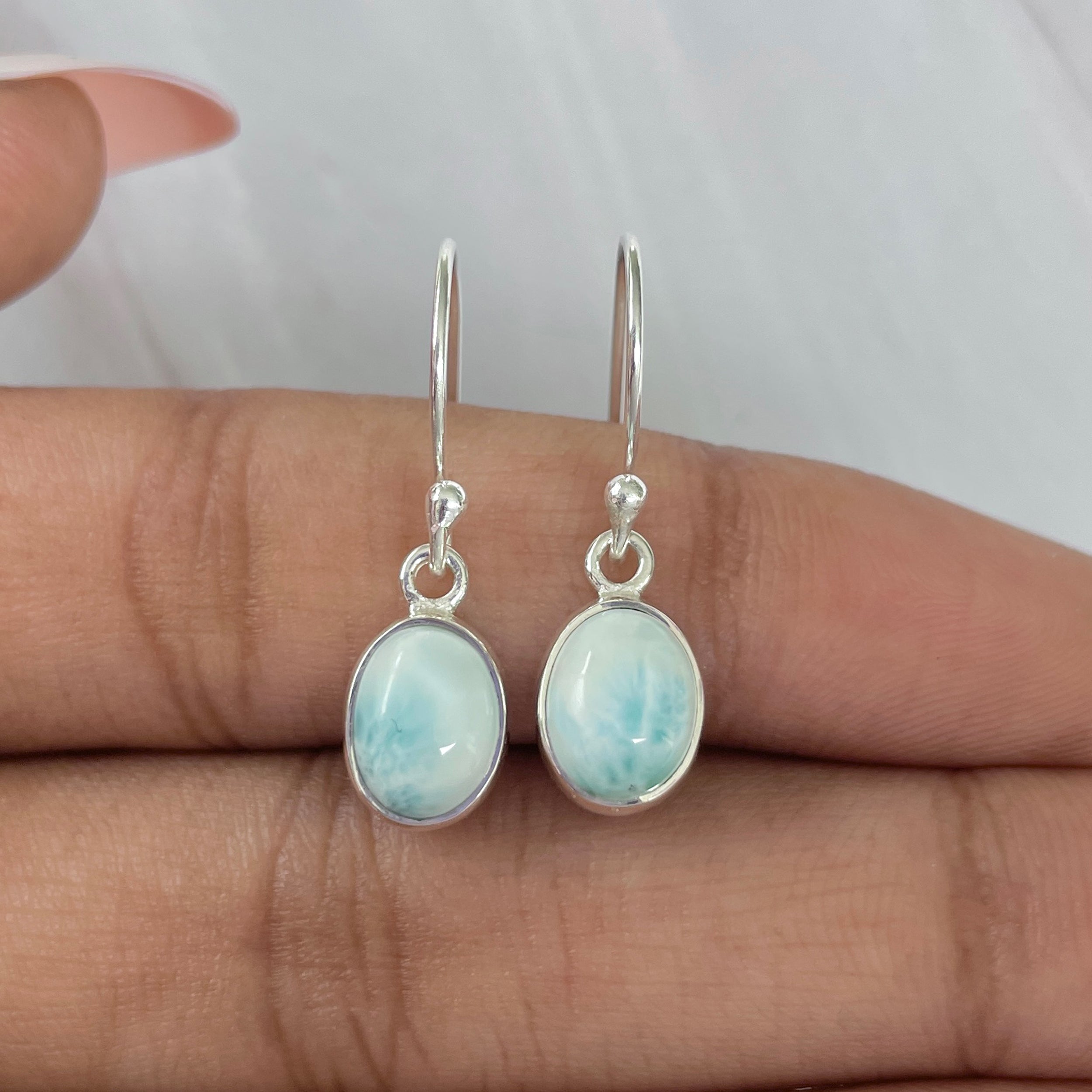 Larimar Earring-(LAR-E-994.)