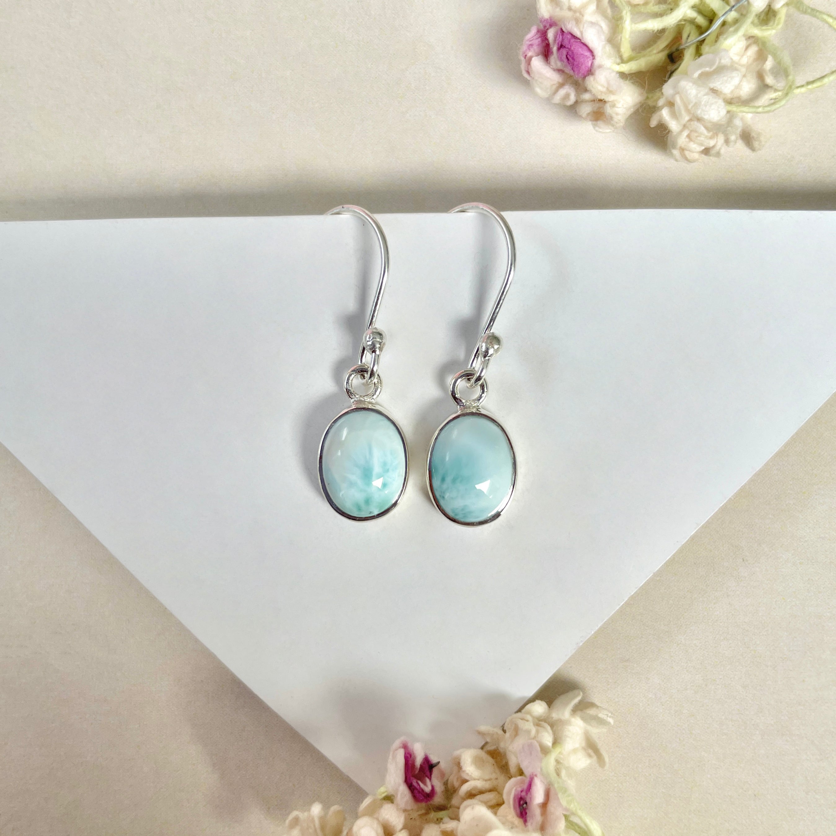 Larimar Earring-(LAR-E-994.)
