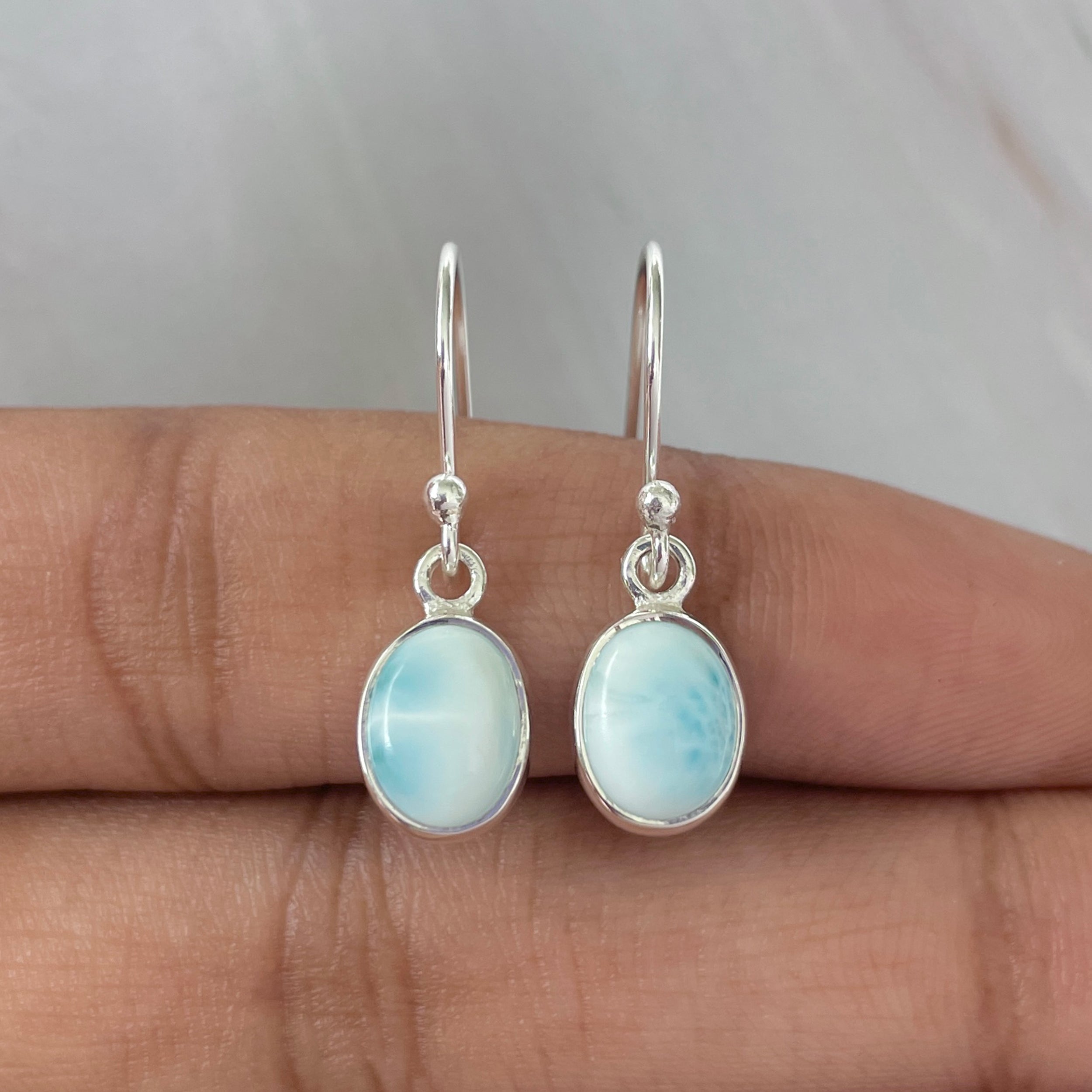 Larimar Earring-(LAR-E-995.)