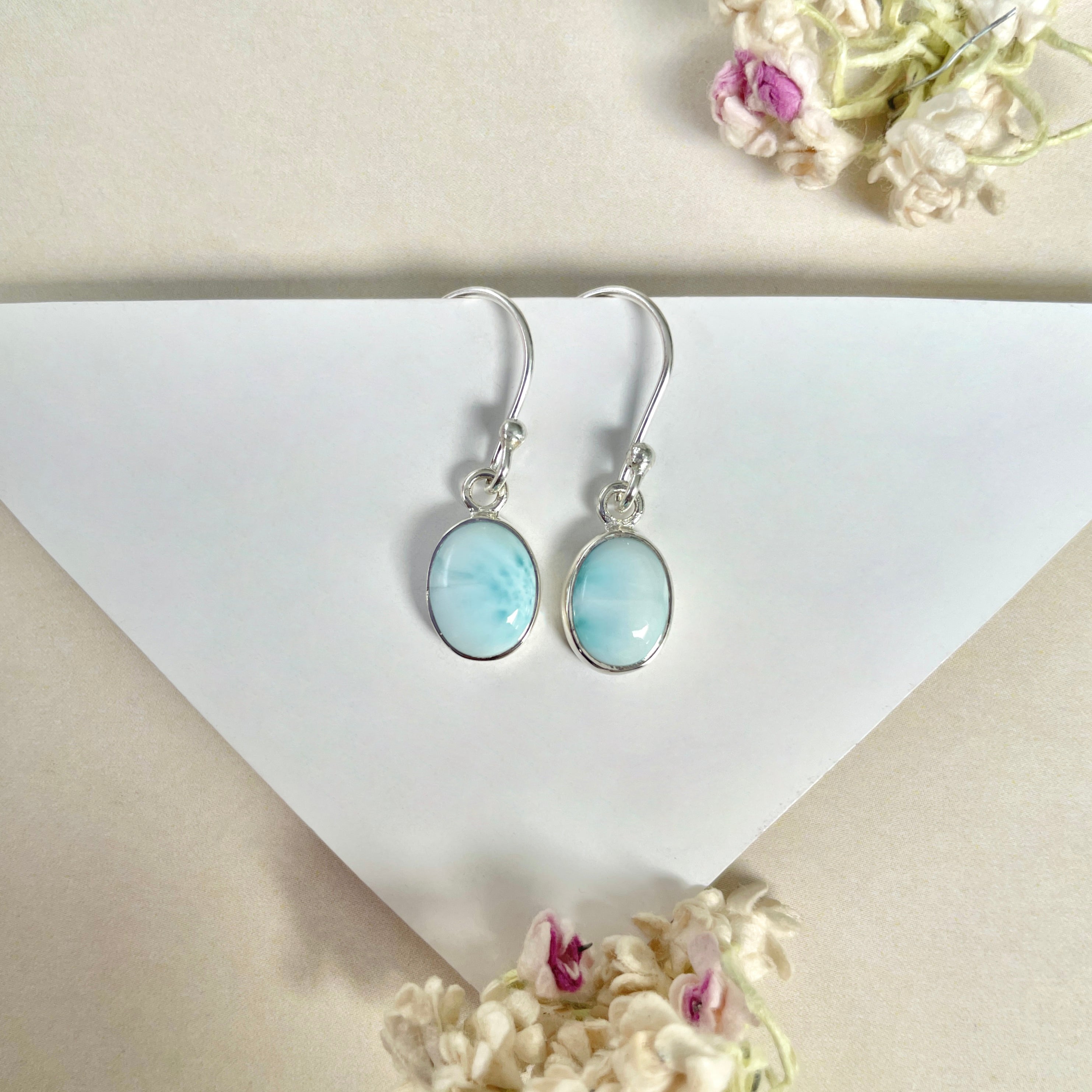 Larimar Earring-(LAR-E-995.)