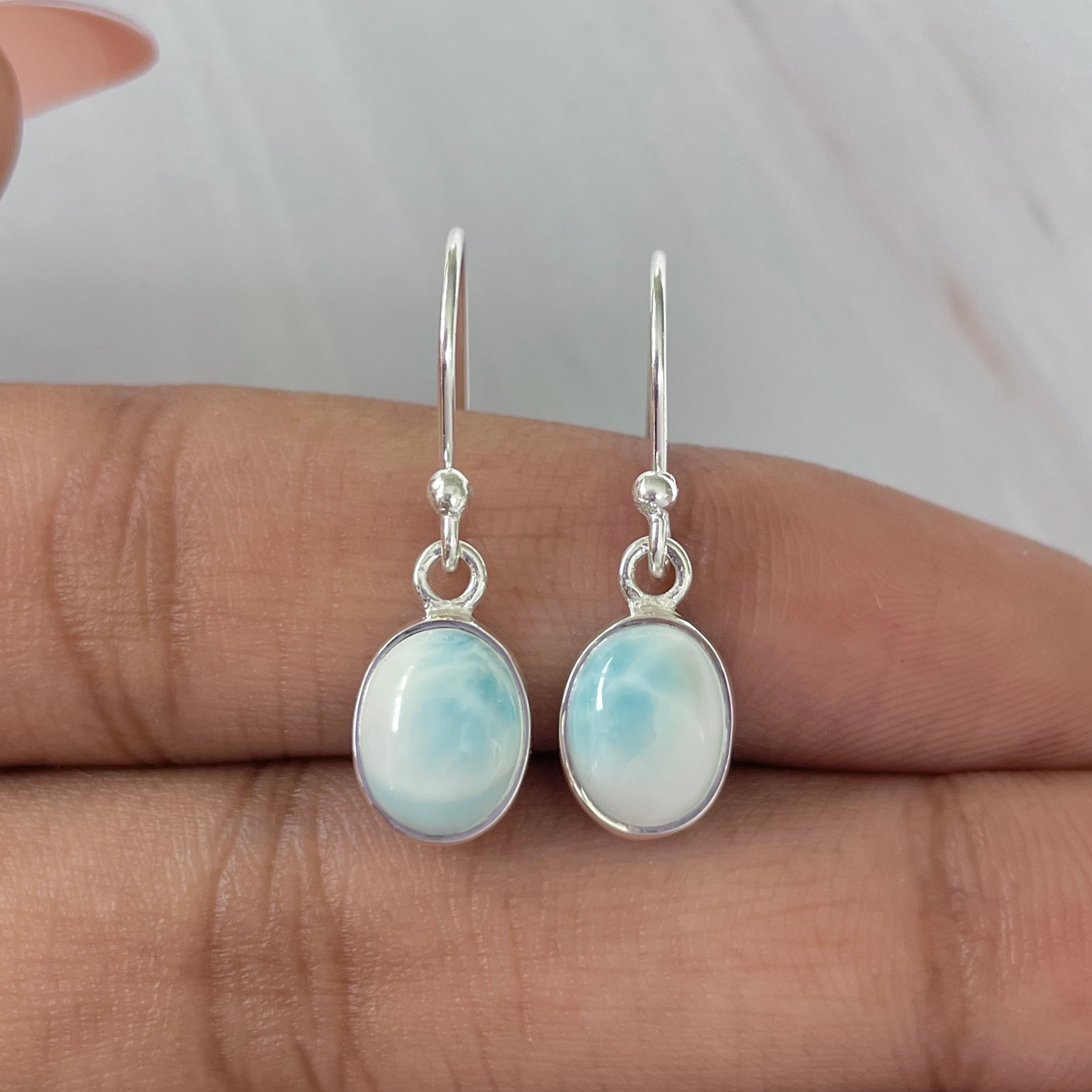 Larimar Earring-(LAR-E-997.)