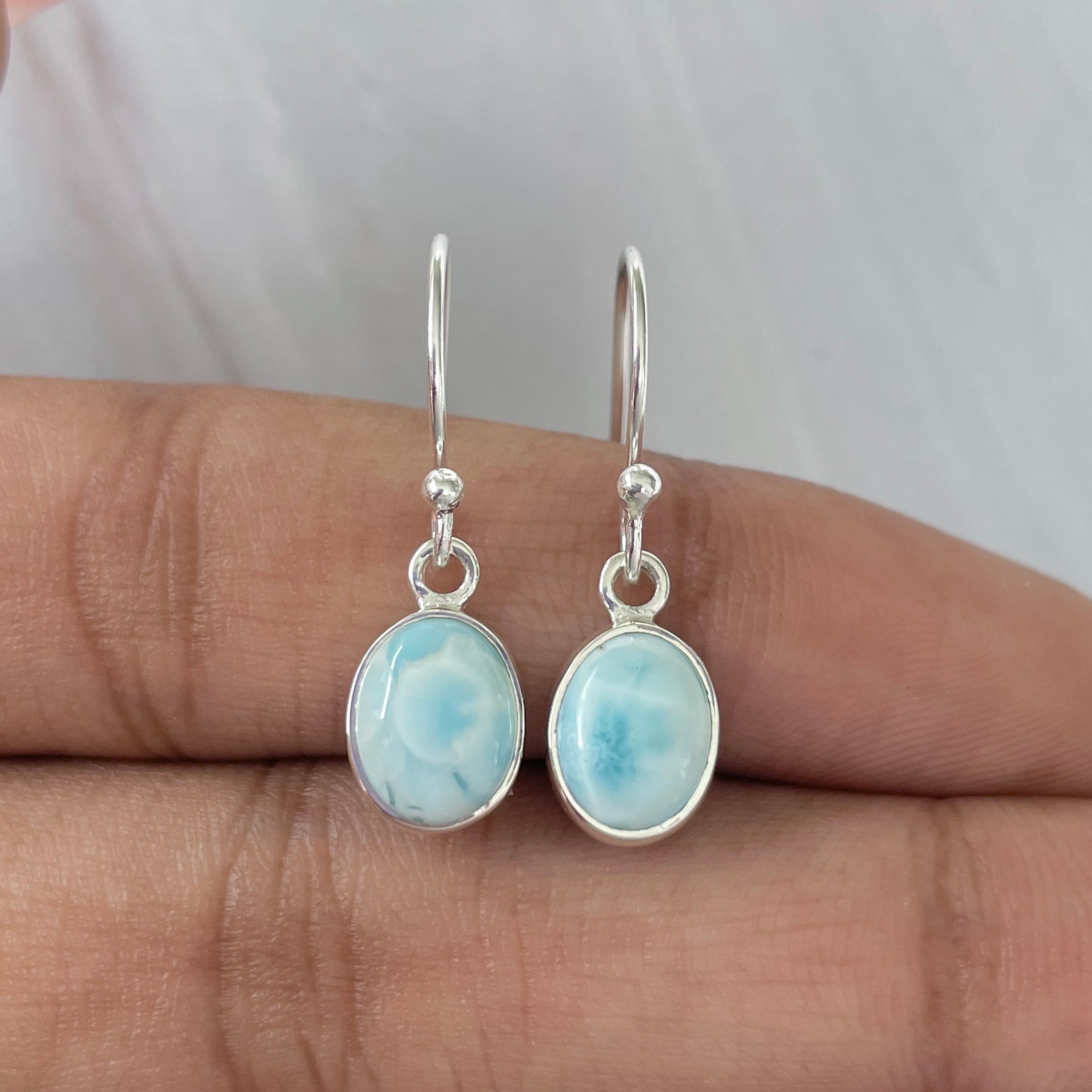 Larimar Earring-(LAR-E-998.)