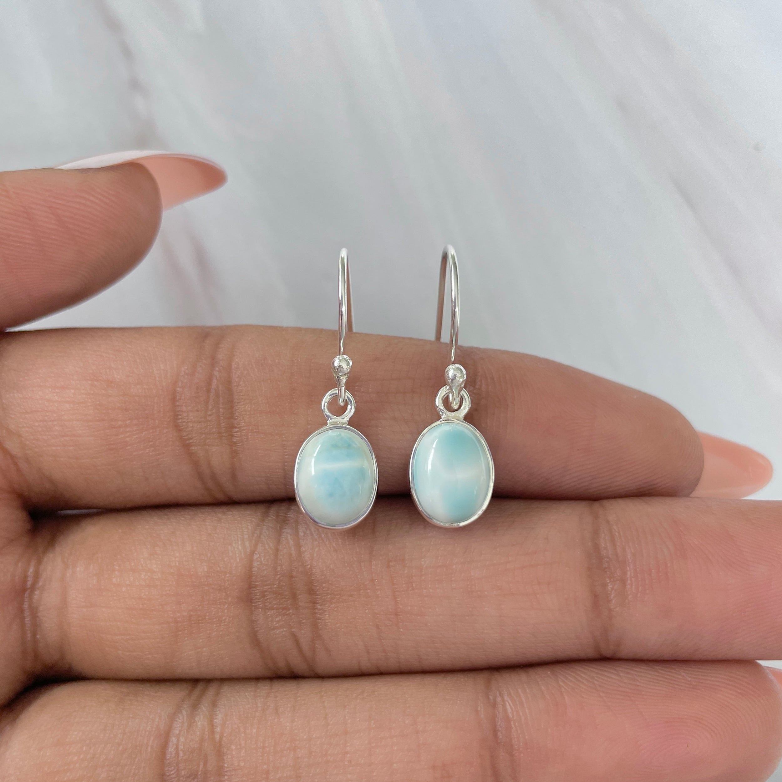 Larimar Earring-(LAR-E-999.)